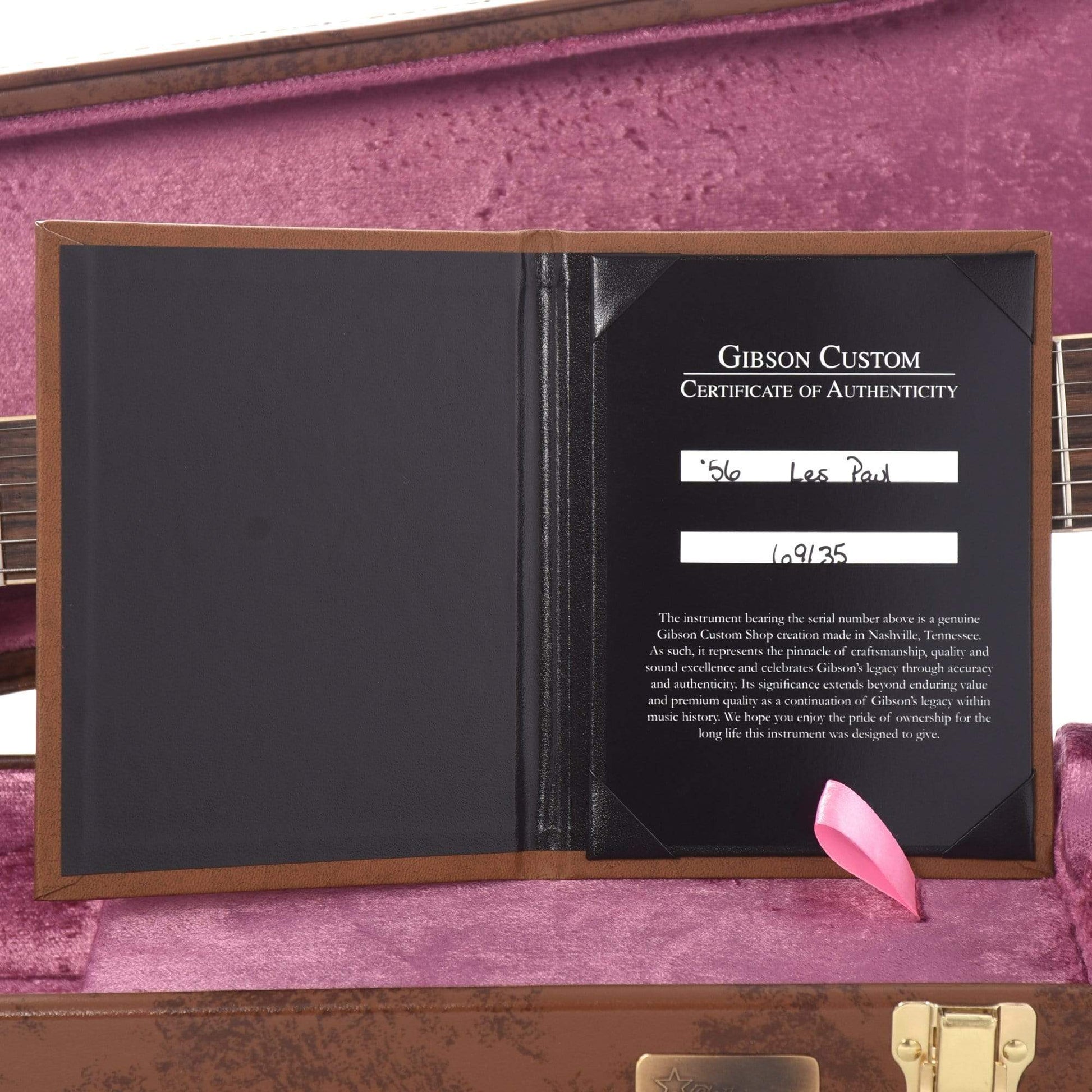 Gibson Custom 1956 Les Paul Standard Abilene Sunset PSL Electric Guitars / Solid Body