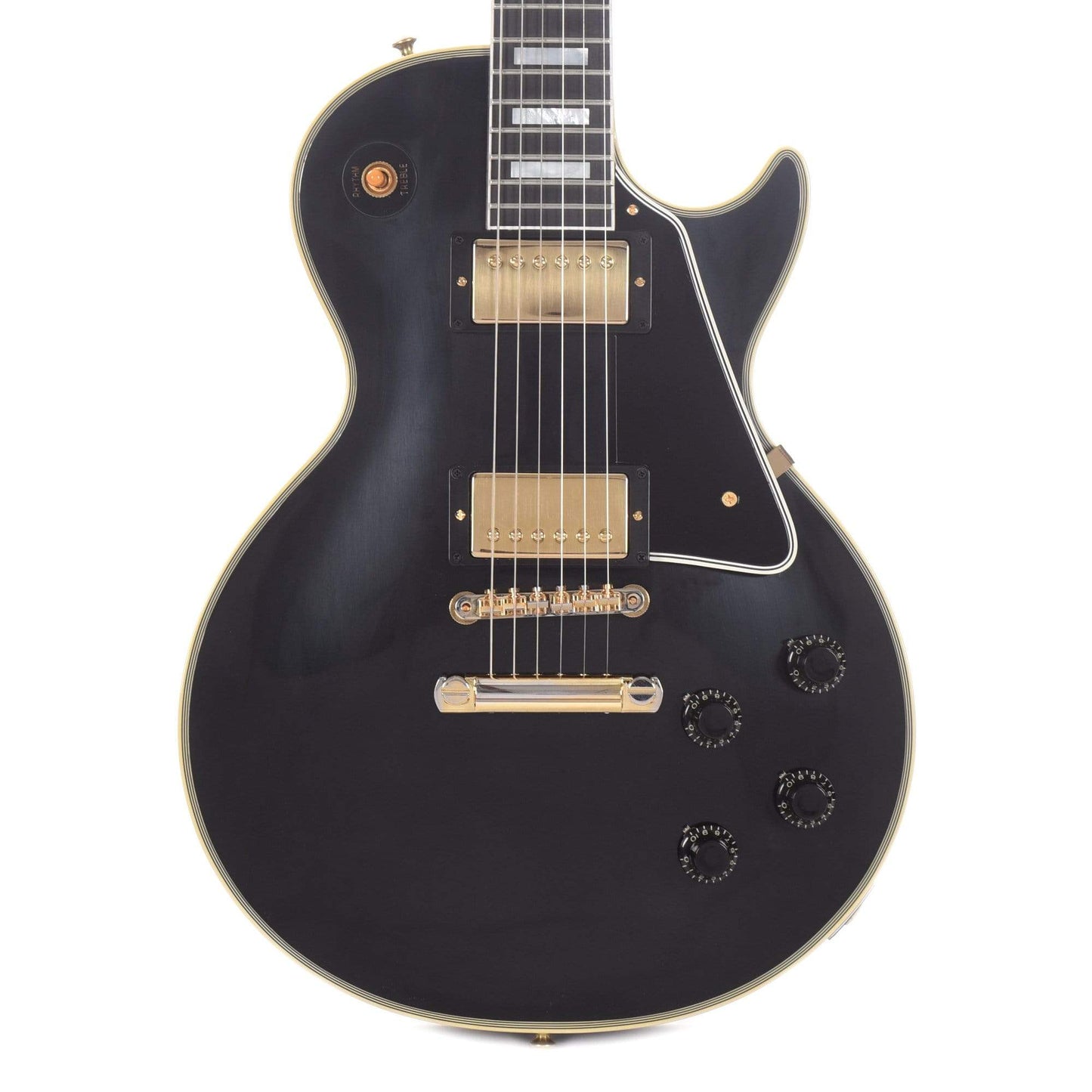 Gibson Custom 1957 Les Paul Custom Reissue 2-Pickup Ebony VOS Electric Guitars / Solid Body