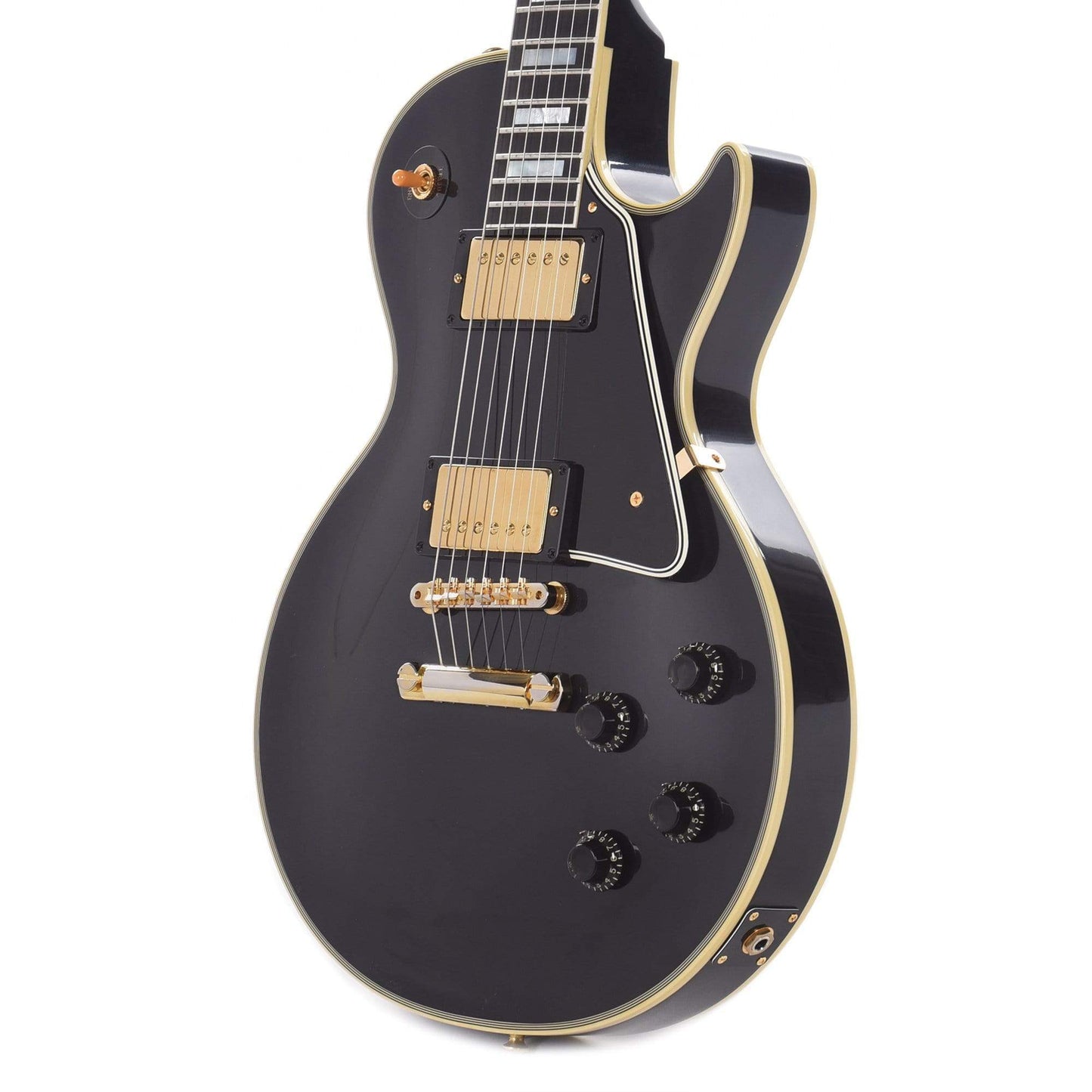 Gibson Custom 1957 Les Paul Custom Reissue 2-Pickup Ebony VOS Electric Guitars / Solid Body