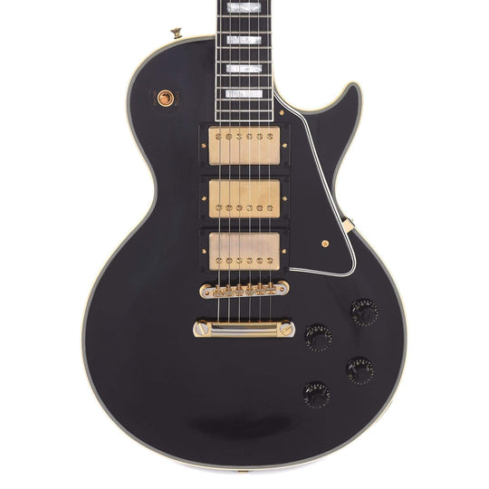 Gibson Custom 1957 Les Paul Custom Reissue 3-Pickup Ebony VOS Electric Guitars / Solid Body