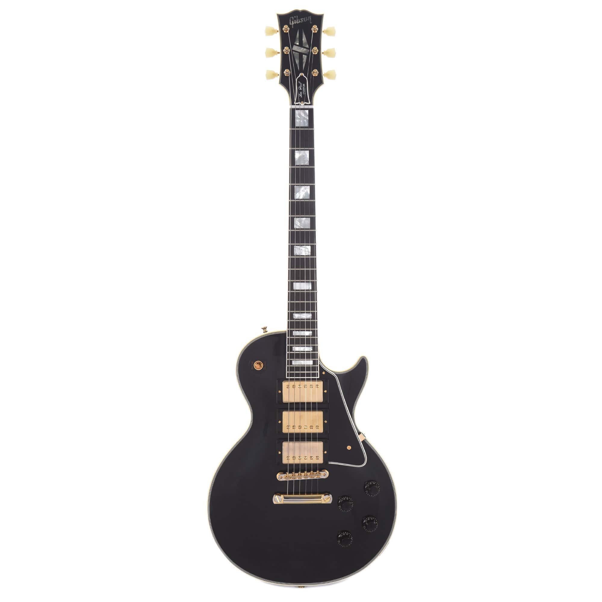 Gibson Custom 1957 Les Paul Custom Reissue 3-Pickup Ebony VOS Electric Guitars / Solid Body