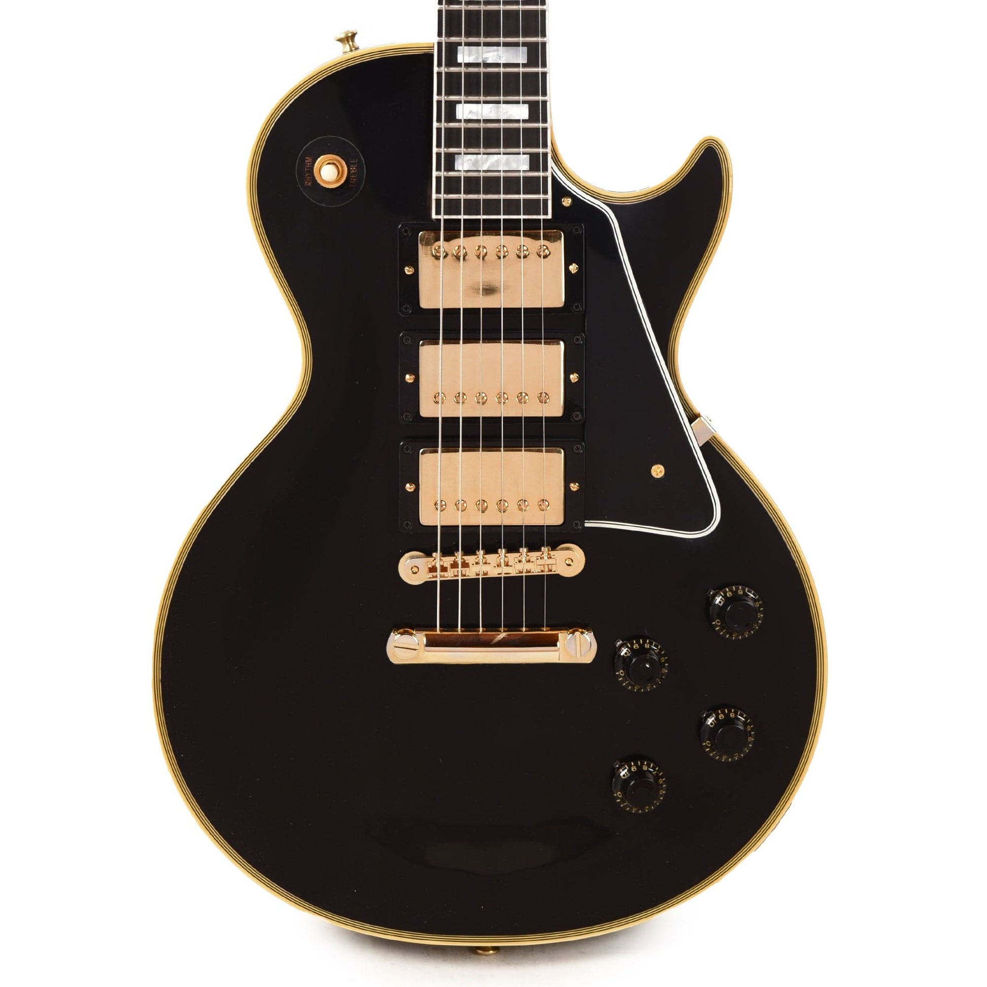 Gibson Custom 1957 Les Paul Custom Reissue 3-Pickup Ebony VOS Electric Guitars / Solid Body