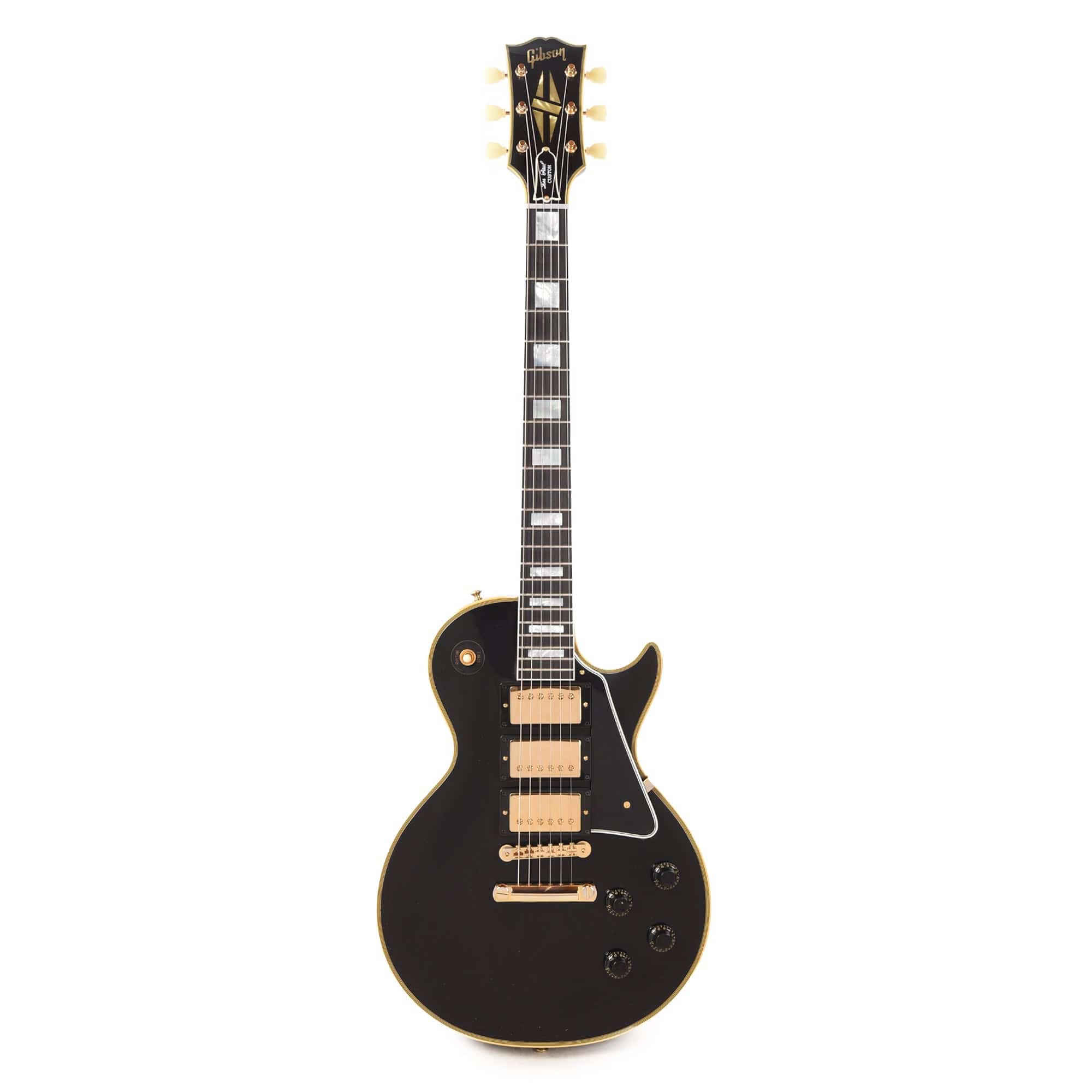 Gibson Custom 1957 Les Paul Custom Reissue 3-Pickup Ebony VOS Electric Guitars / Solid Body