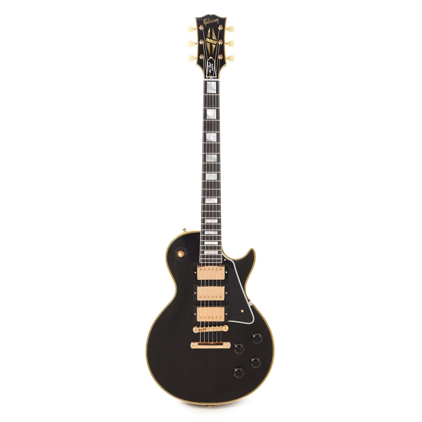 Gibson Custom 1957 Les Paul Custom Reissue 3-Pickup Ebony VOS Electric Guitars / Solid Body