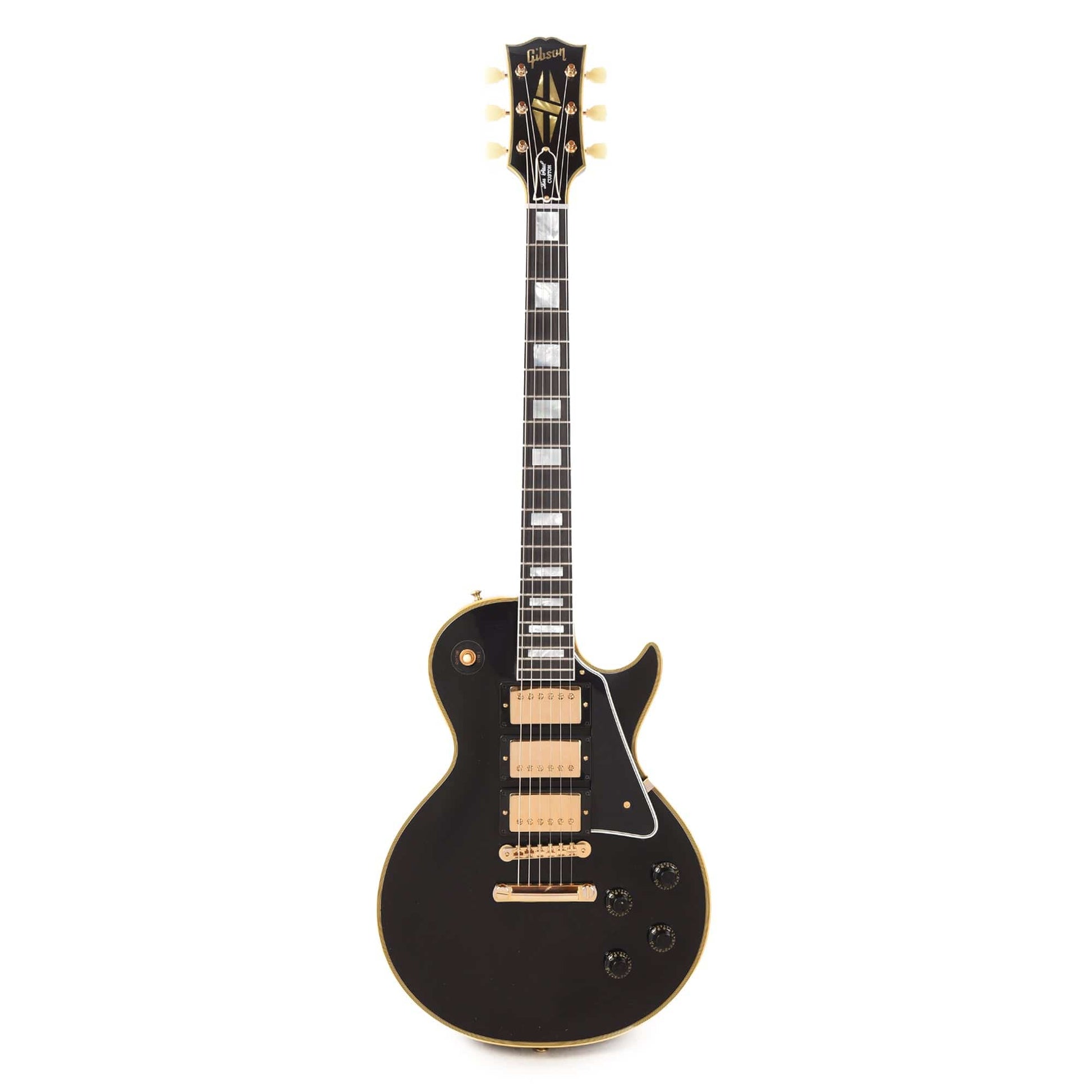 Gibson Custom 1957 Les Paul Custom Reissue 3-Pickup Ebony VOS Electric Guitars / Solid Body