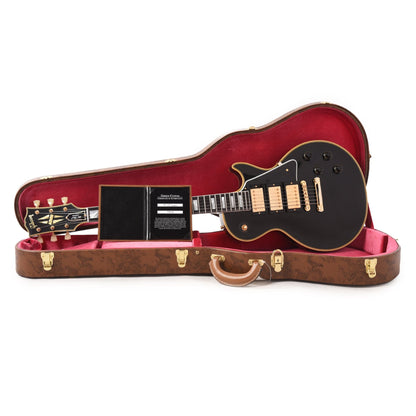 Gibson Custom 1957 Les Paul Custom Reissue 3-Pickup Ebony VOS Electric Guitars / Solid Body