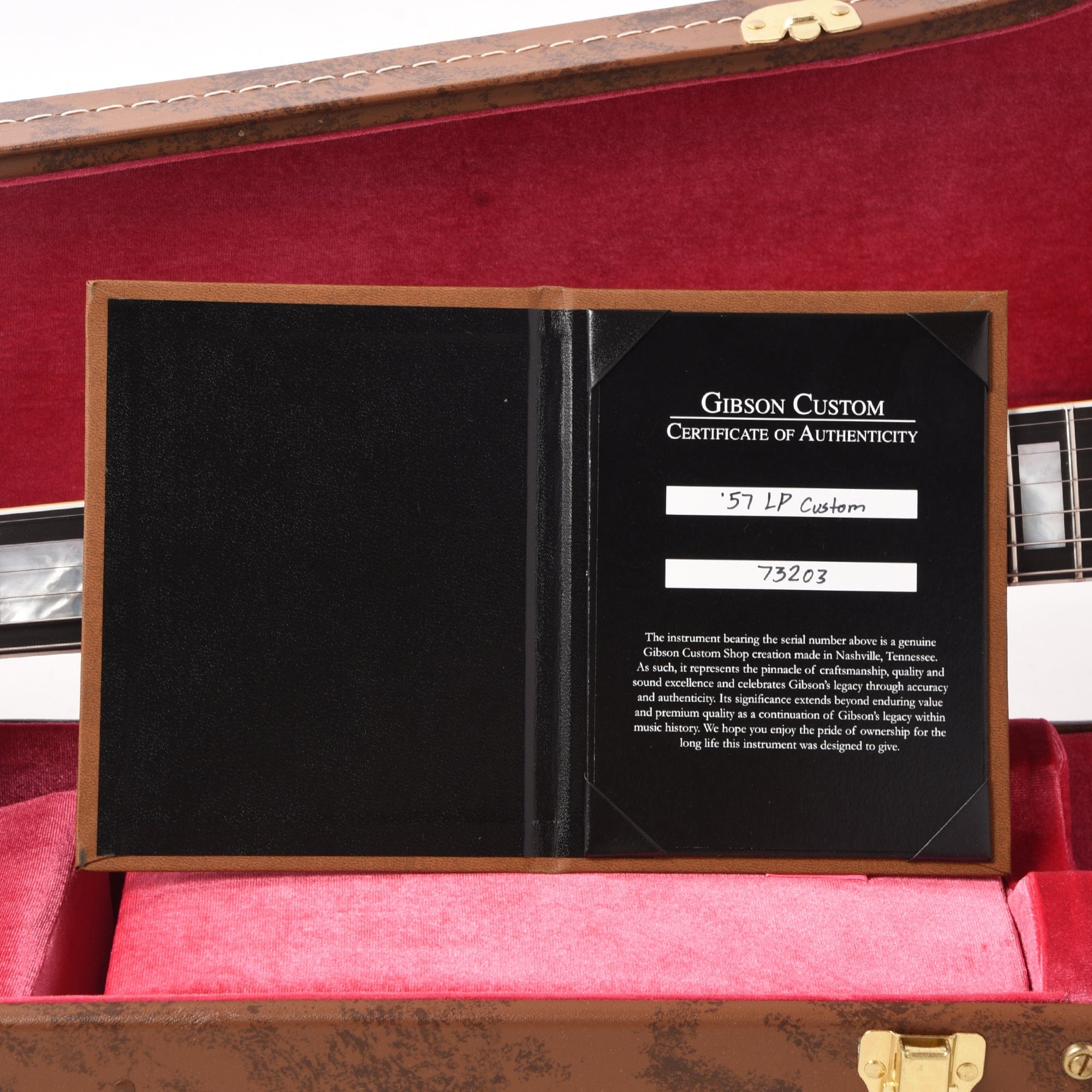 Gibson Custom 1957 Les Paul Custom Reissue 3-Pickup Ebony VOS Electric Guitars / Solid Body