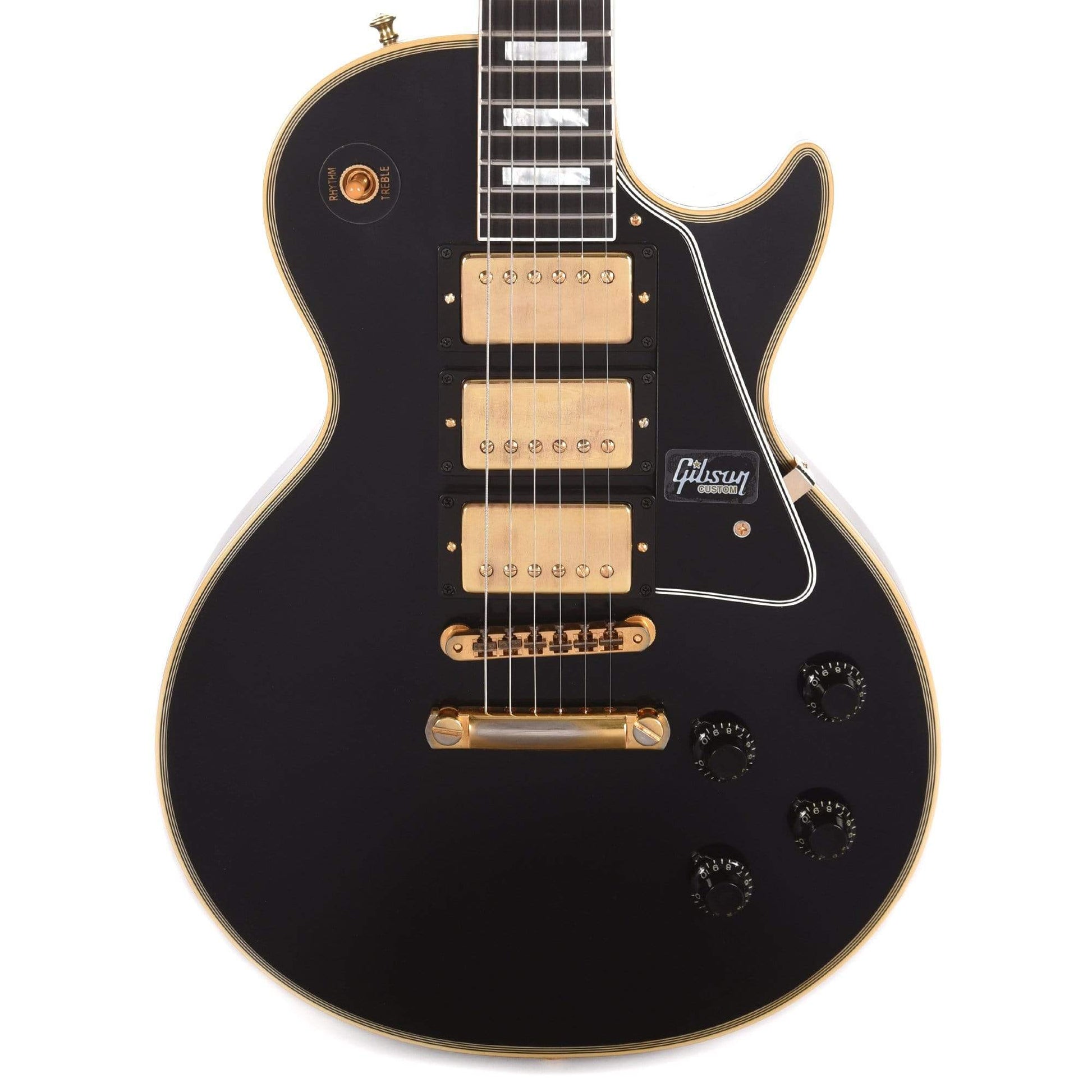 Gibson Custom 1957 Les Paul Custom Reissue 3-Pickup Ebony VOS Electric Guitars / Solid Body