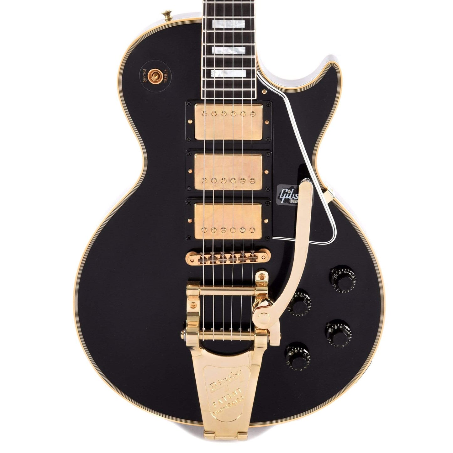 Gibson Custom 1957 Les Paul Custom Reissue 3-Pickup Ebony VOS w/Bigsby Electric Guitars / Solid Body