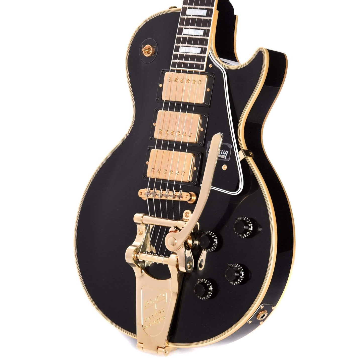 Gibson Custom 1957 Les Paul Custom Reissue 3-Pickup Ebony VOS w/Bigsby Electric Guitars / Solid Body