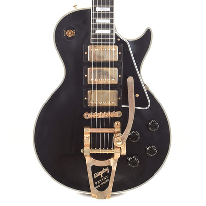 Gibson Custom 1957 Les Paul Custom Reissue 3-Pickup Ebony VOS w/Bigsby Electric Guitars / Solid Body