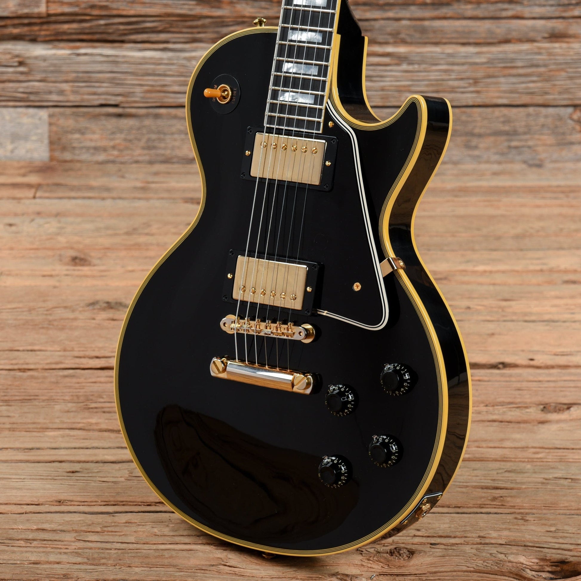 Gibson Custom 1957 Les Paul Custom Reissue Ebony 2021 Electric Guitars / Solid Body