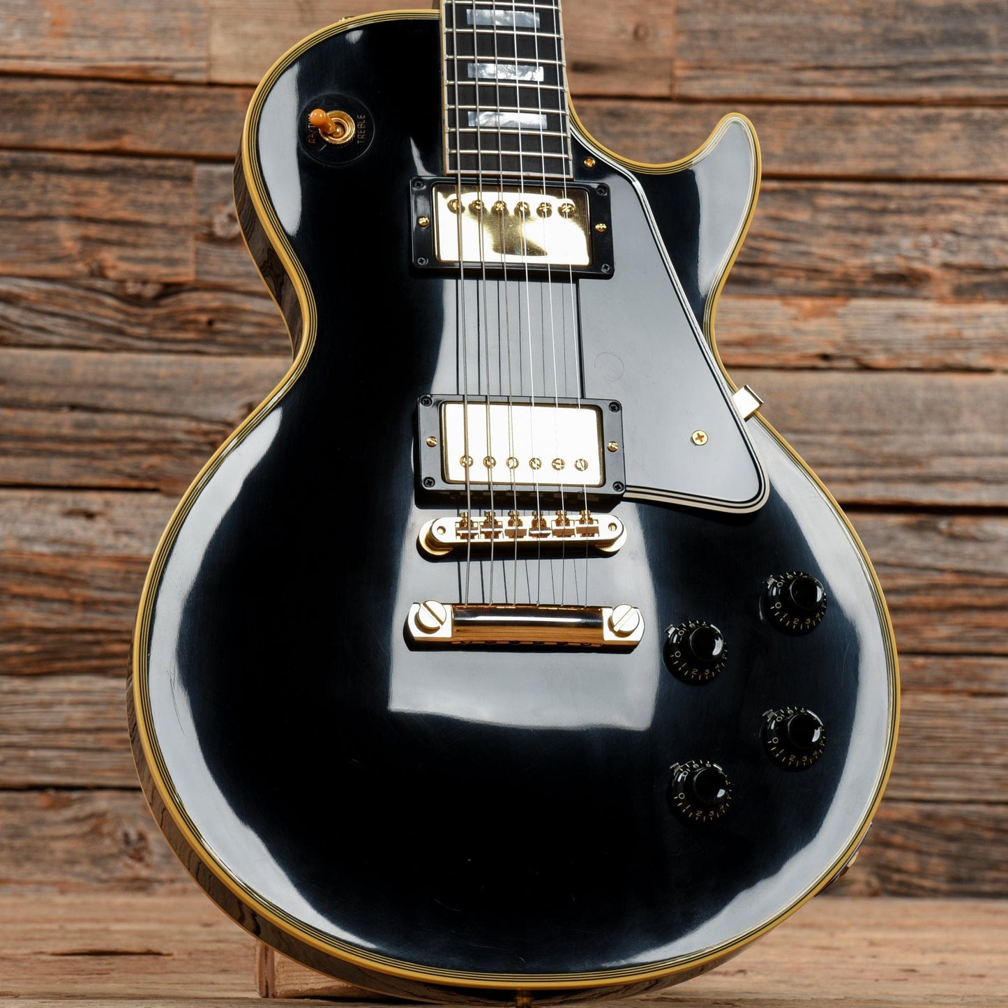 Gibson Custom 1957 Les Paul Custom Reissue Ebony 2021 Electric Guitars / Solid Body