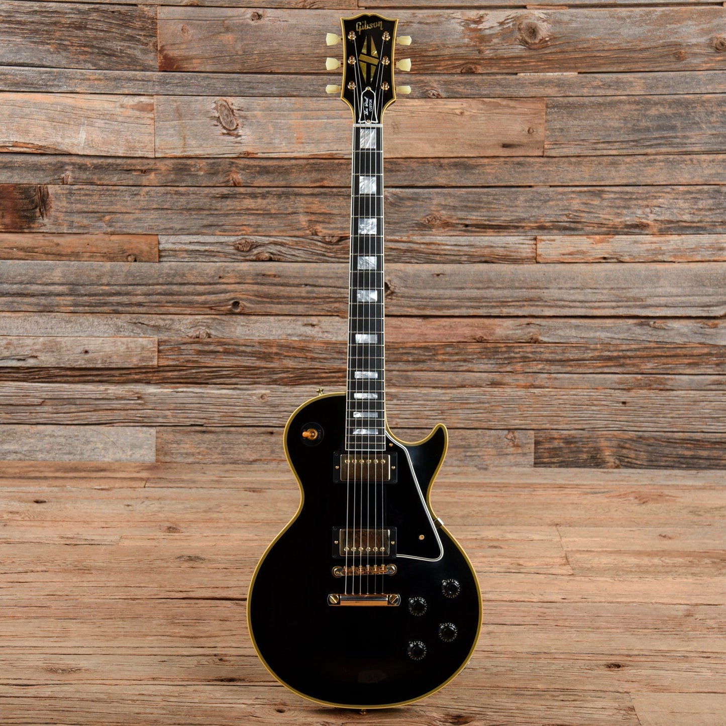 Gibson Custom 1957 Les Paul Custom Reissue Ebony 2021 Electric Guitars / Solid Body