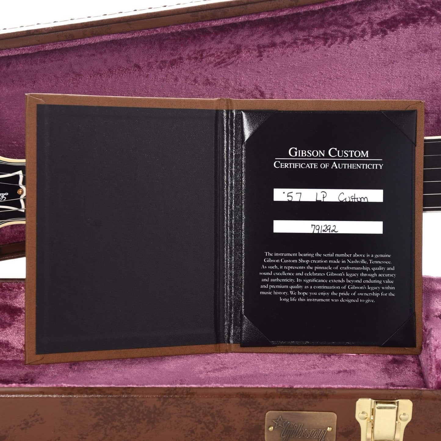 Gibson Custom 1957 Les Paul Custom Reissue Ebony VOS 2019 Electric Guitars / Solid Body