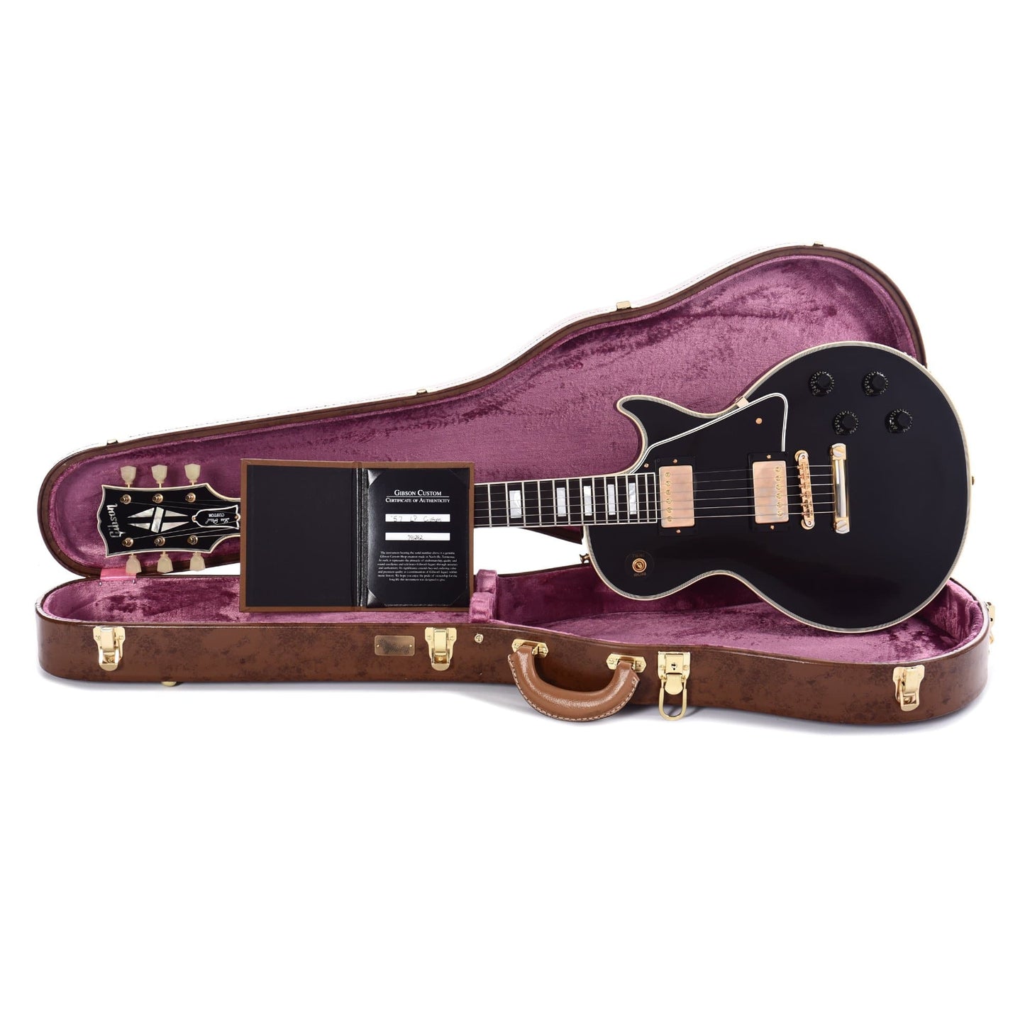 Gibson Custom 1957 Les Paul Custom Reissue Ebony VOS 2019 Electric Guitars / Solid Body