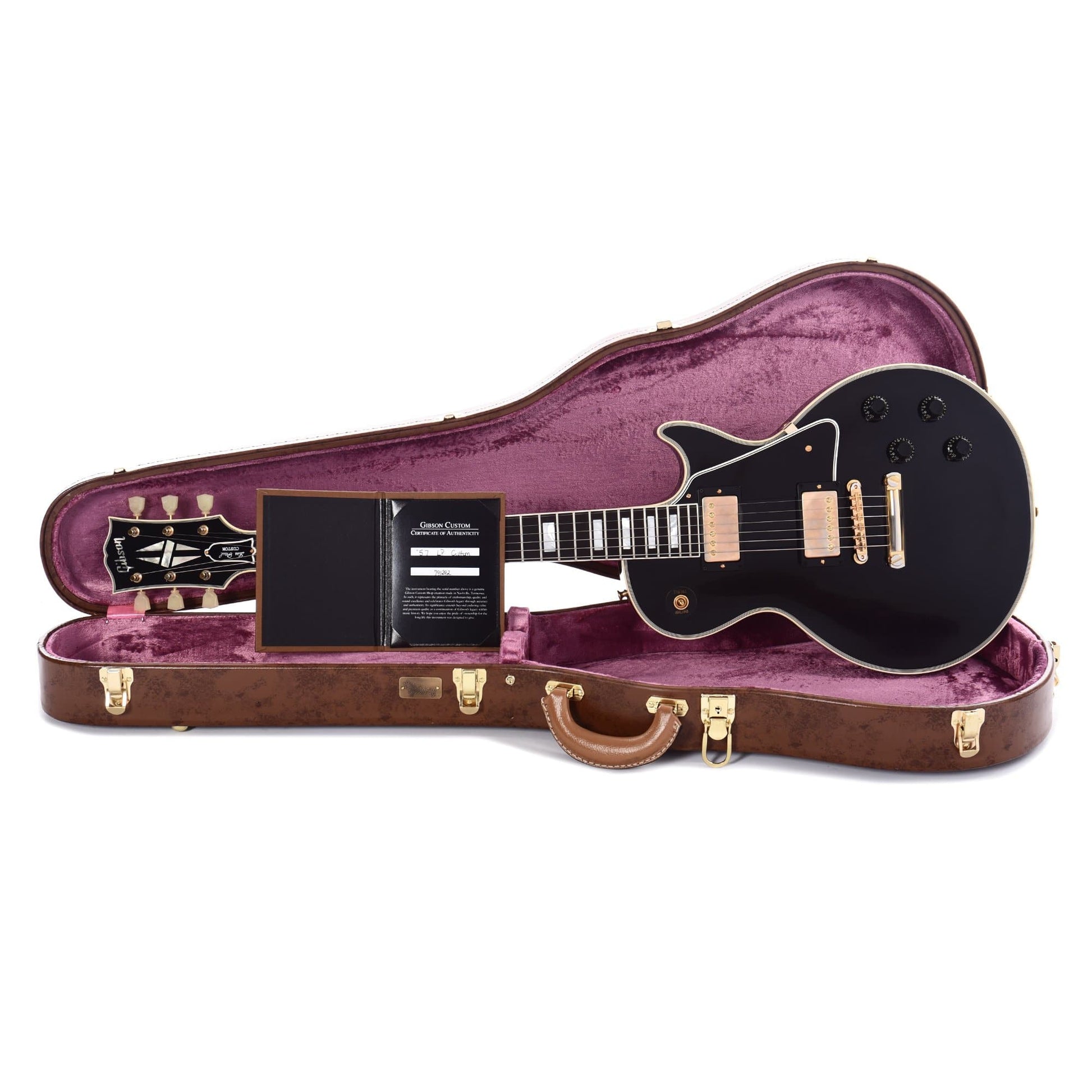 Gibson Custom 1957 Les Paul Custom Reissue Ebony VOS 2019 Electric Guitars / Solid Body