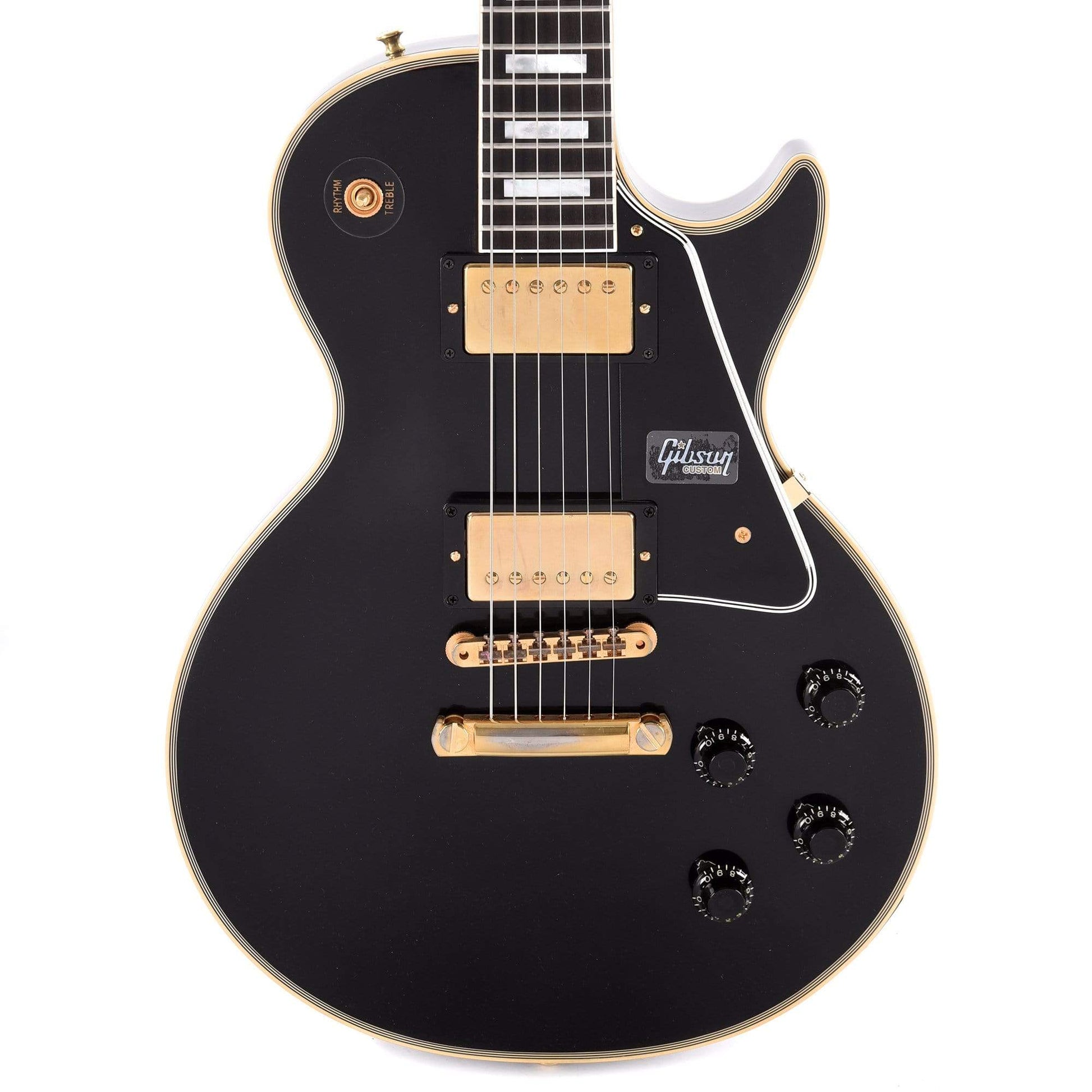 Gibson Custom 1957 Les Paul Custom Reissue Ebony VOS Electric Guitars / Solid Body