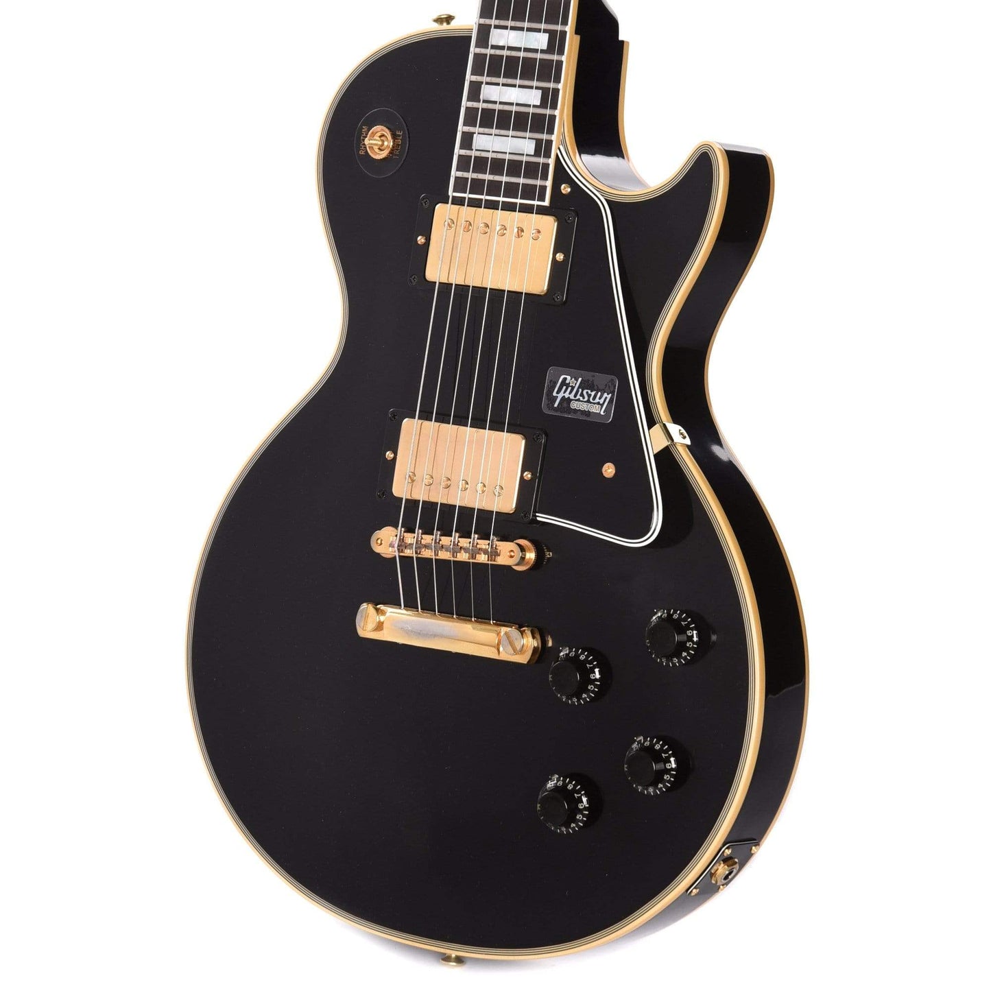 Gibson Custom 1957 Les Paul Custom Reissue Ebony VOS Electric Guitars / Solid Body