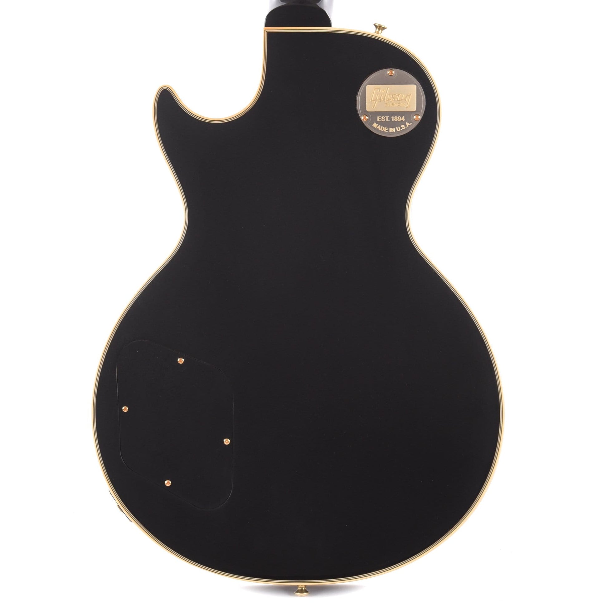 Gibson Custom 1957 Les Paul Custom Reissue Ebony VOS Electric Guitars / Solid Body