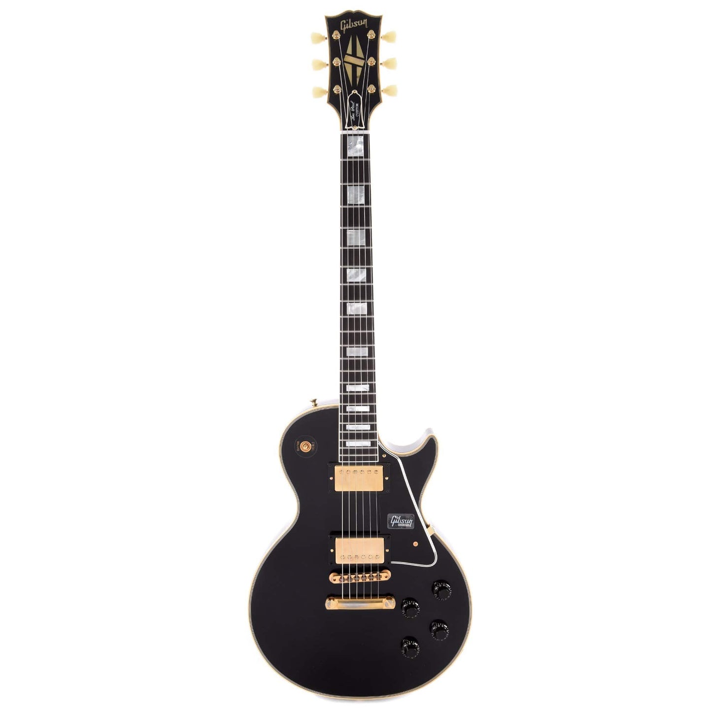 Gibson Custom 1957 Les Paul Custom Reissue Ebony VOS Electric Guitars / Solid Body