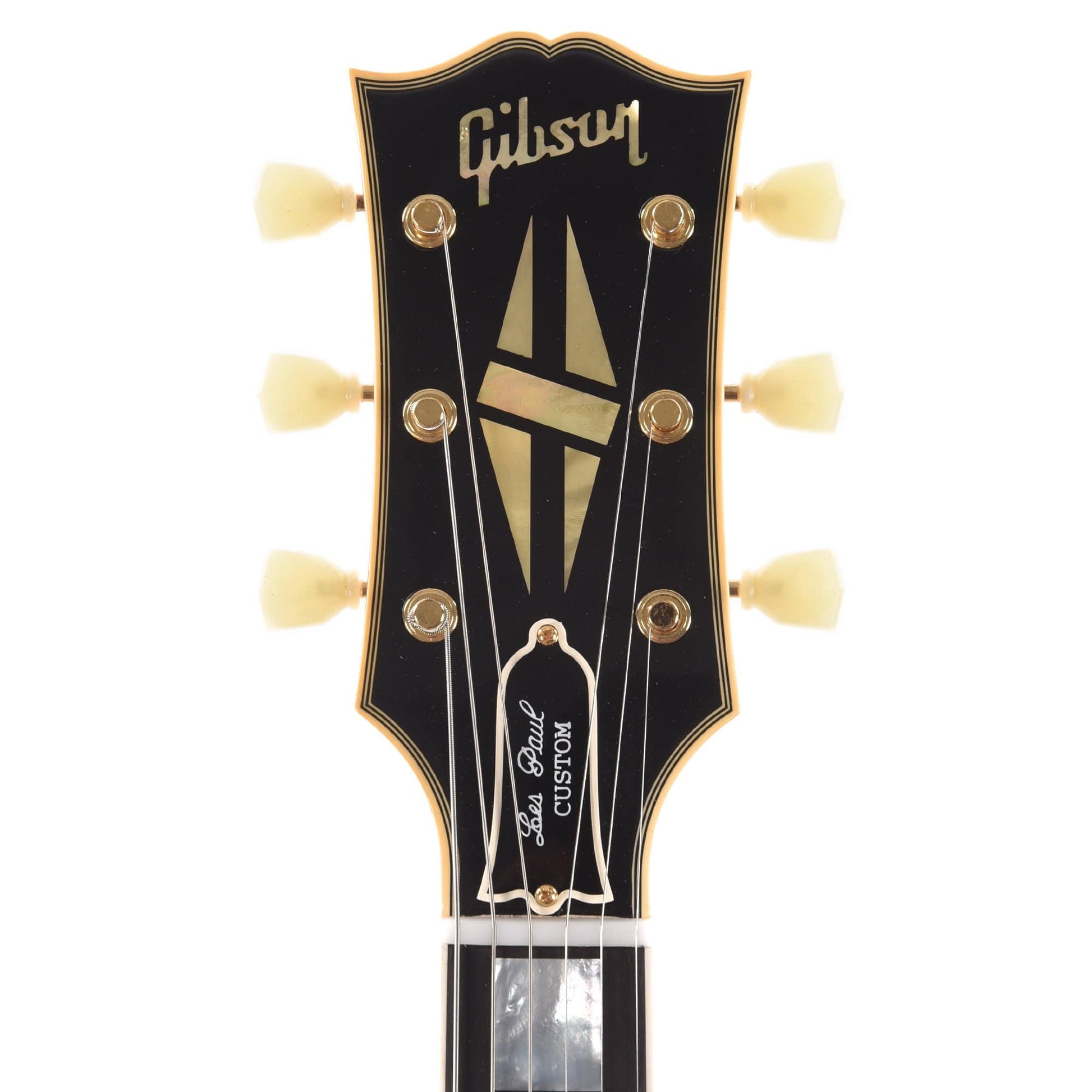 Gibson Custom 1957 Les Paul Custom Reissue Ebony VOS Electric Guitars / Solid Body