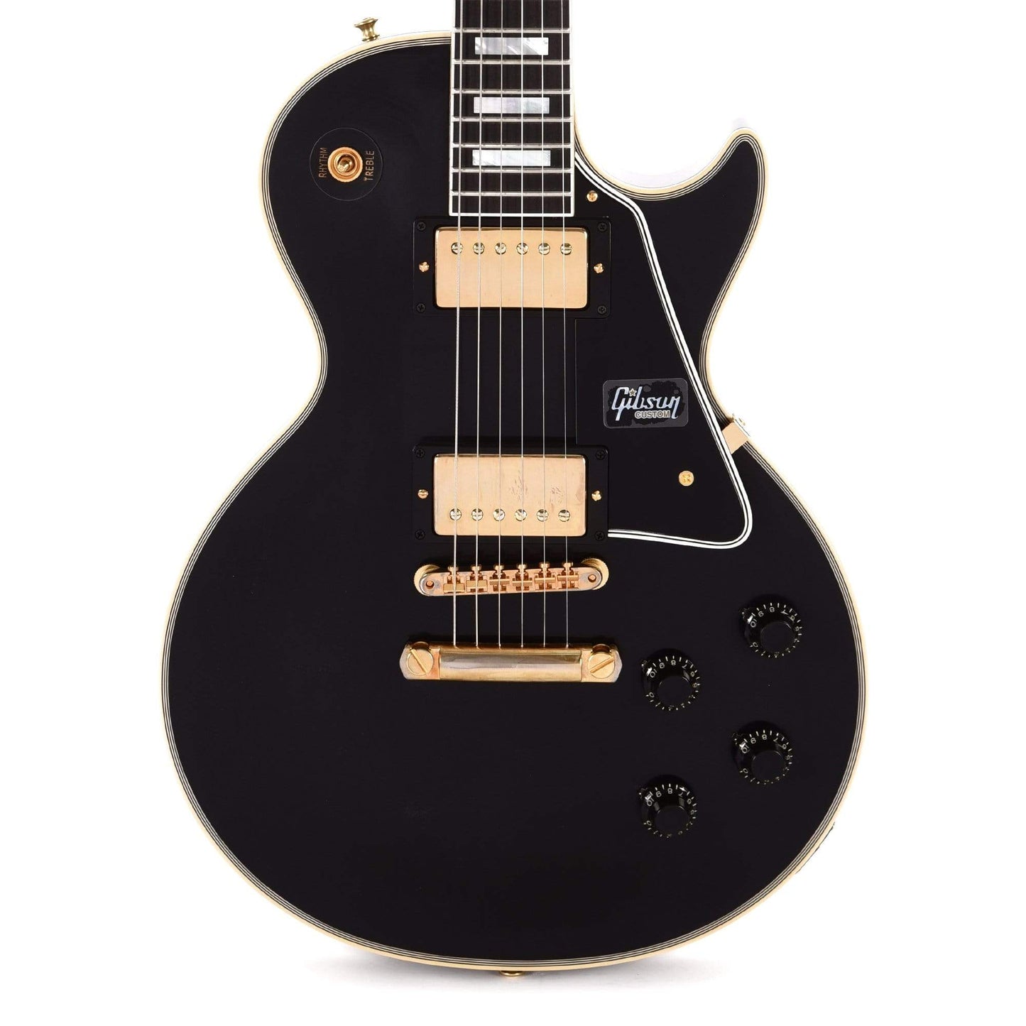 Gibson Custom 1957 Les Paul Custom Reissue Ebony VOS Electric Guitars / Solid Body