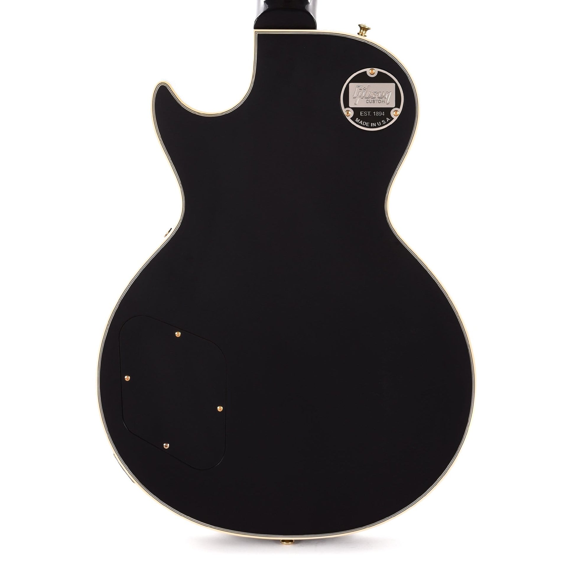 Gibson Custom 1957 Les Paul Custom Reissue Ebony VOS Electric Guitars / Solid Body