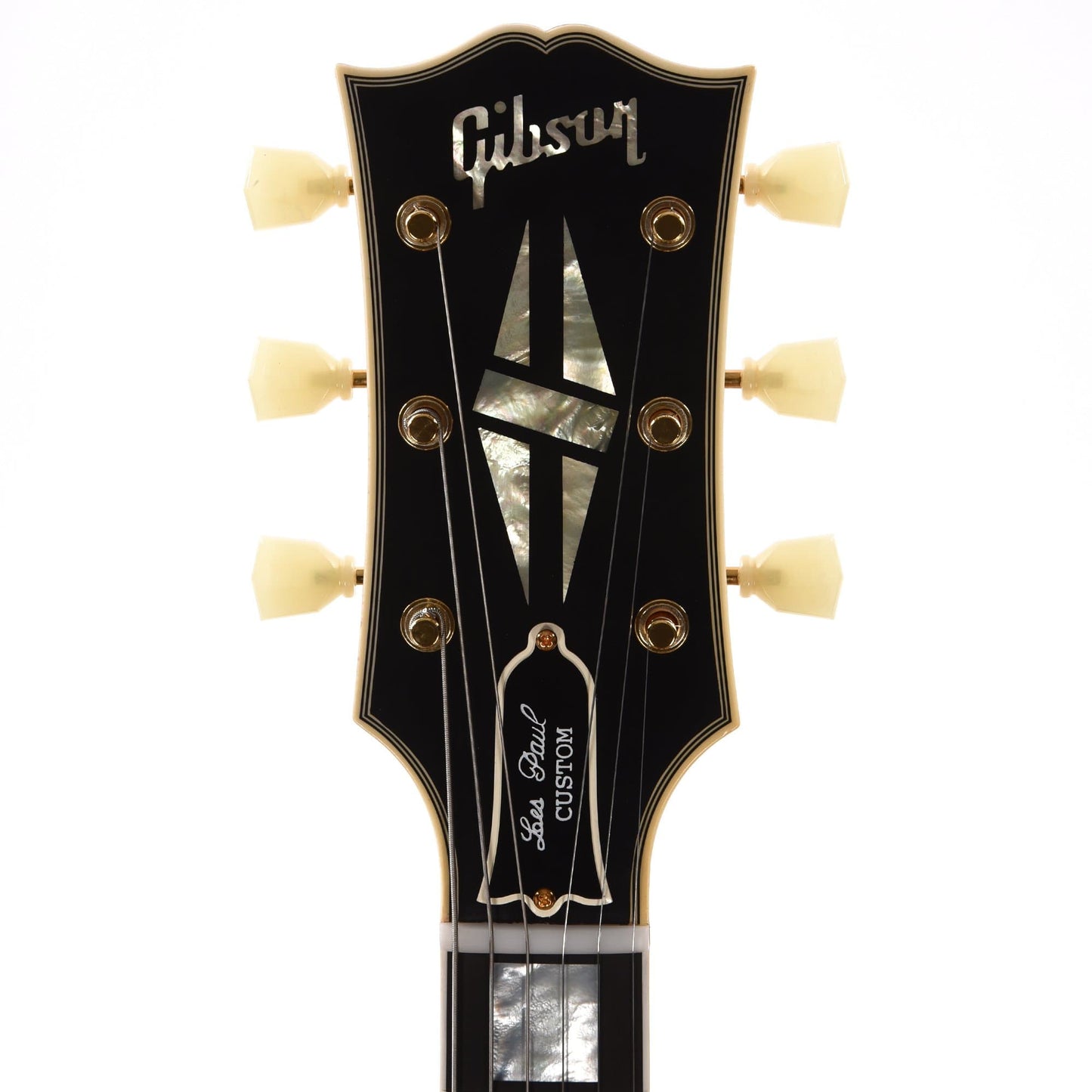 Gibson Custom 1957 Les Paul Custom Reissue Ebony VOS Electric Guitars / Solid Body