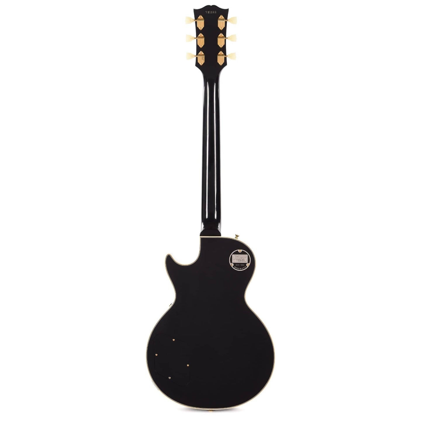 Gibson Custom 1957 Les Paul Custom Reissue Ebony VOS Electric Guitars / Solid Body