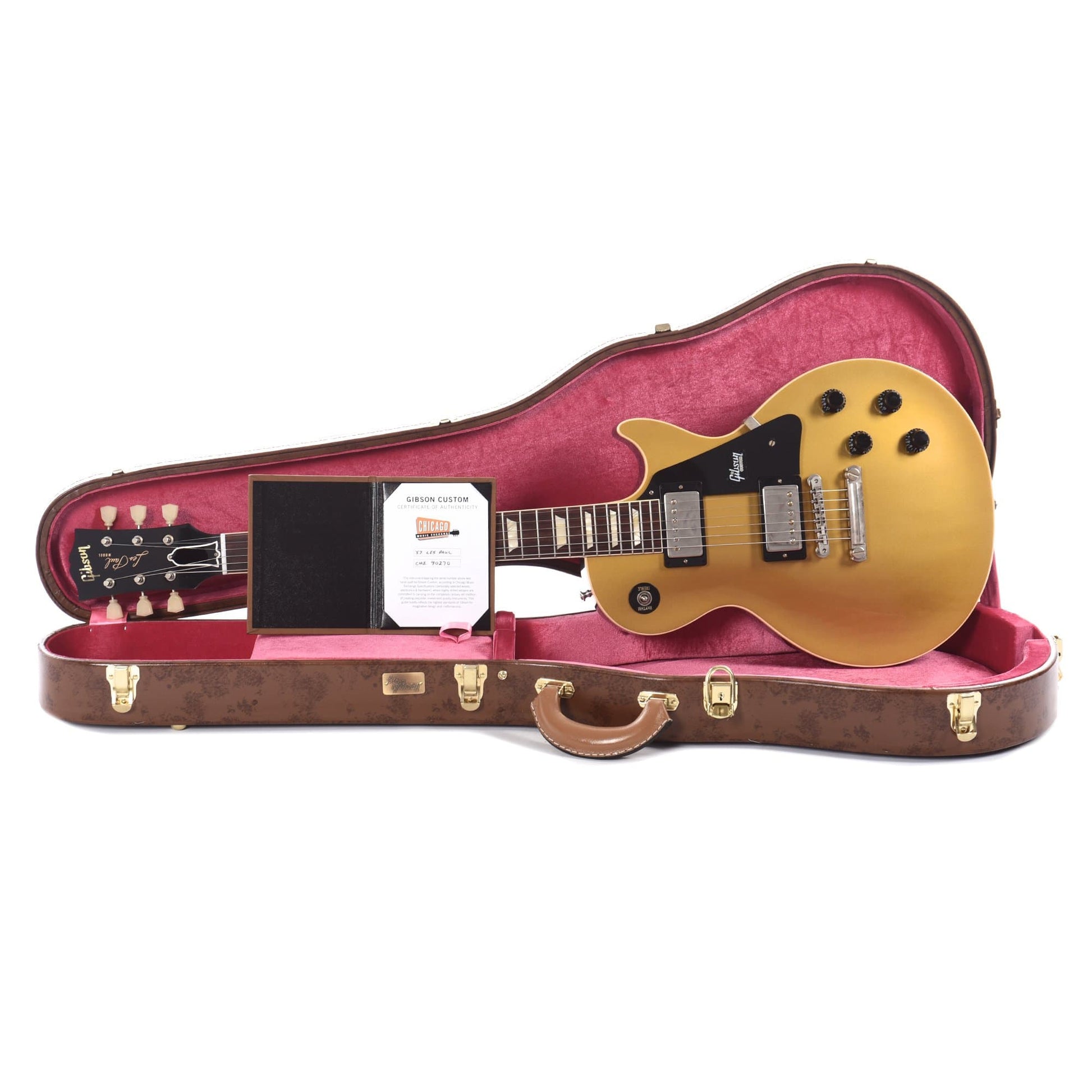 Gibson Custom 1957 Les Paul Goldtop "CME Spec" VOS w/Black Plastics Electric Guitars / Solid Body