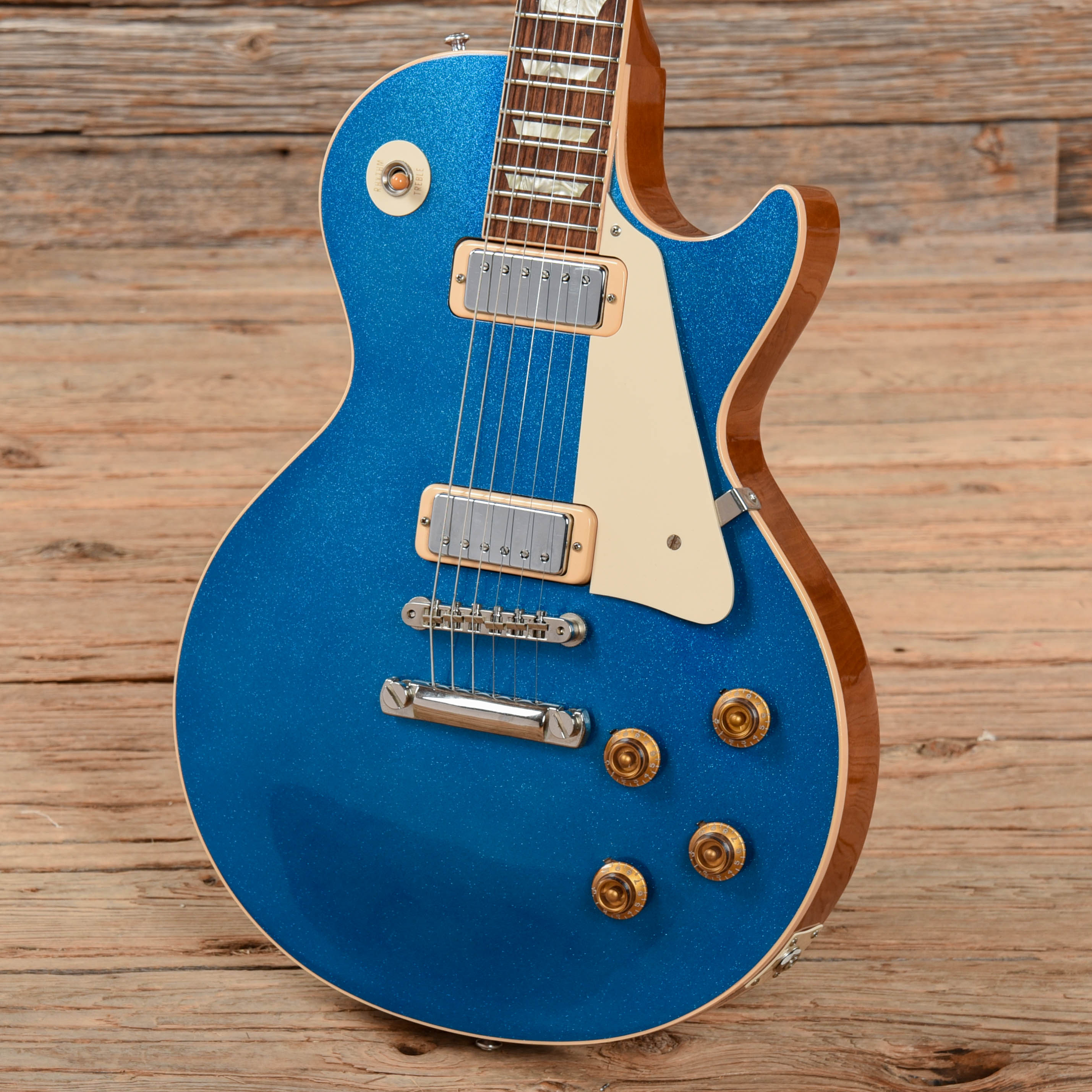 Gibson Custom 1957 Les Paul Reissue Blue Sparkle 2010 Electric Guitars / Solid Body