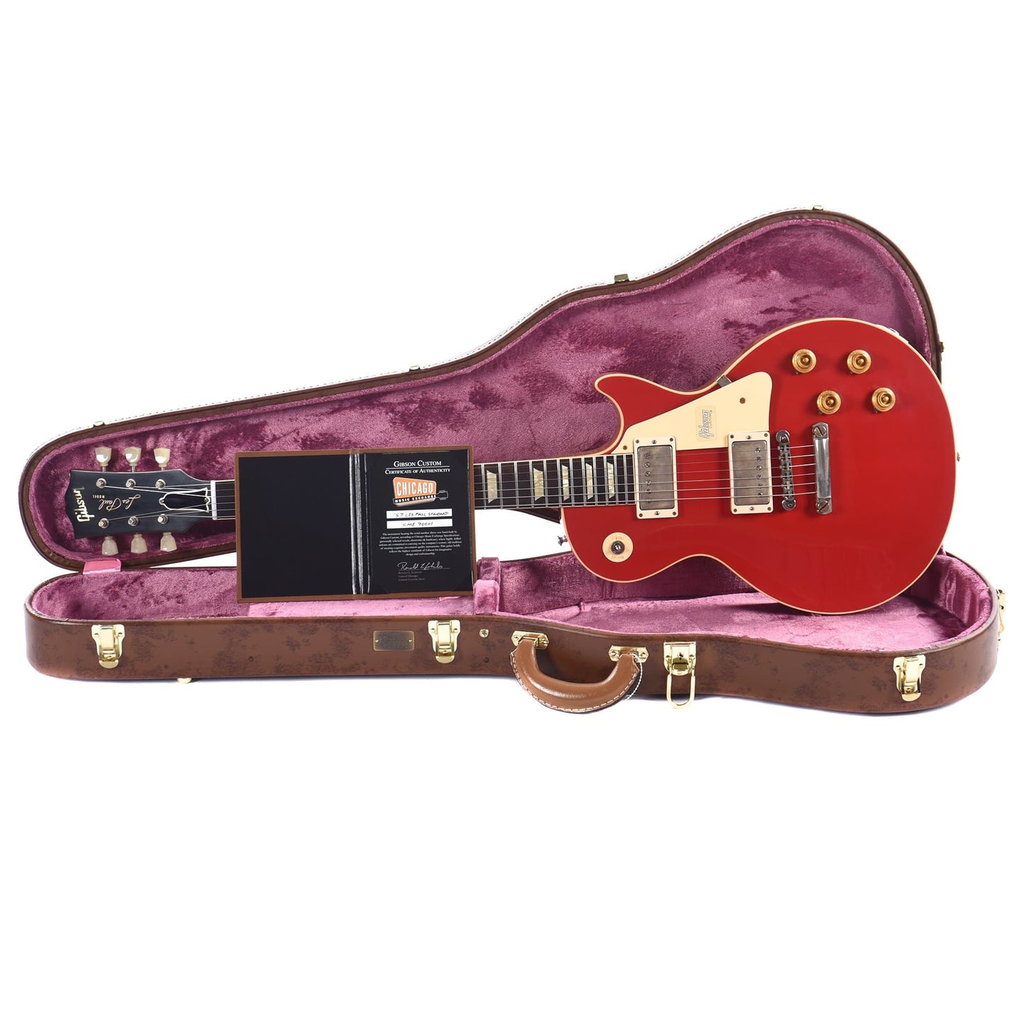 Gibson Custom 1957 Les Paul Standard Ferrari Red VOS Electric Guitars / Solid Body