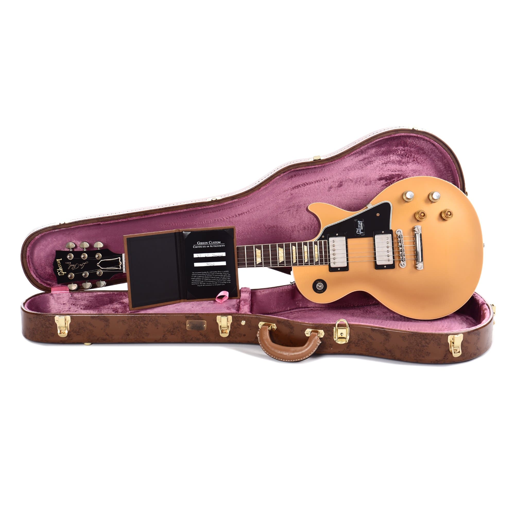 Gibson Custom 1957 Les Paul Standard Goldtop Dark Back VOS Electric Guitars / Solid Body