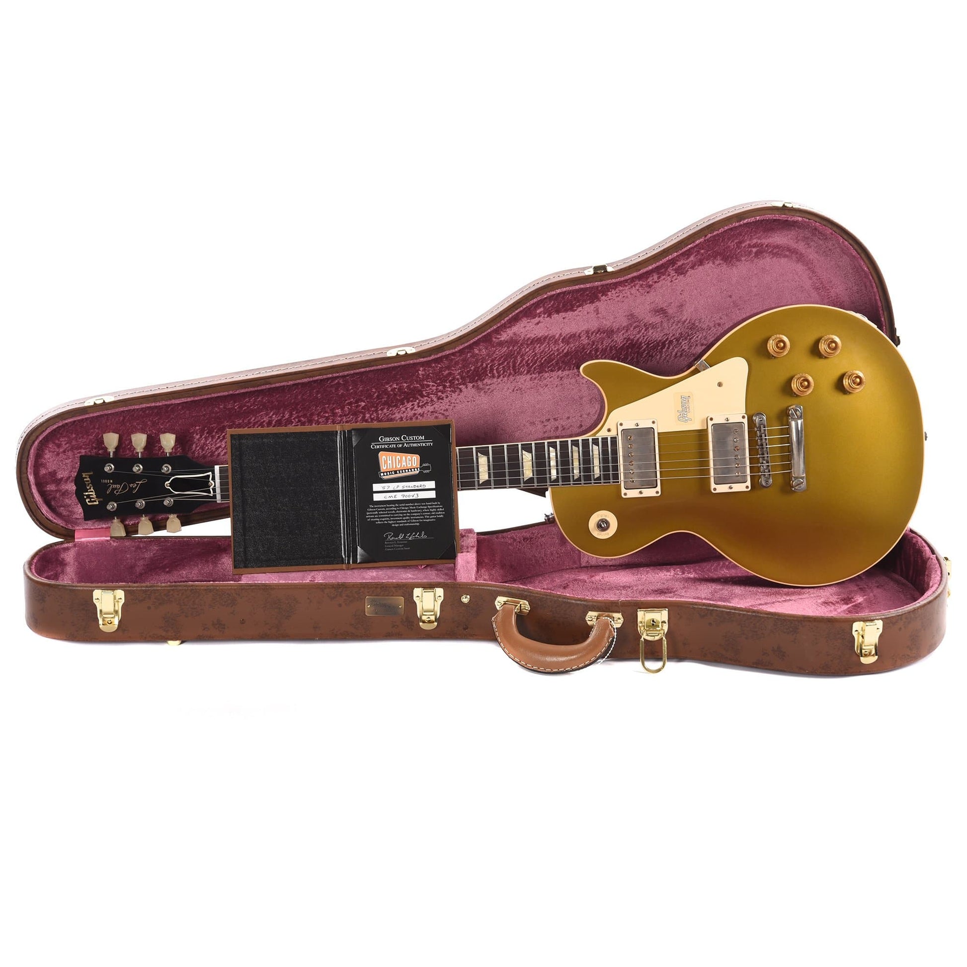 Gibson Custom 1957 Les Paul Standard Goldtop Darkback VOS Electric Guitars / Solid Body