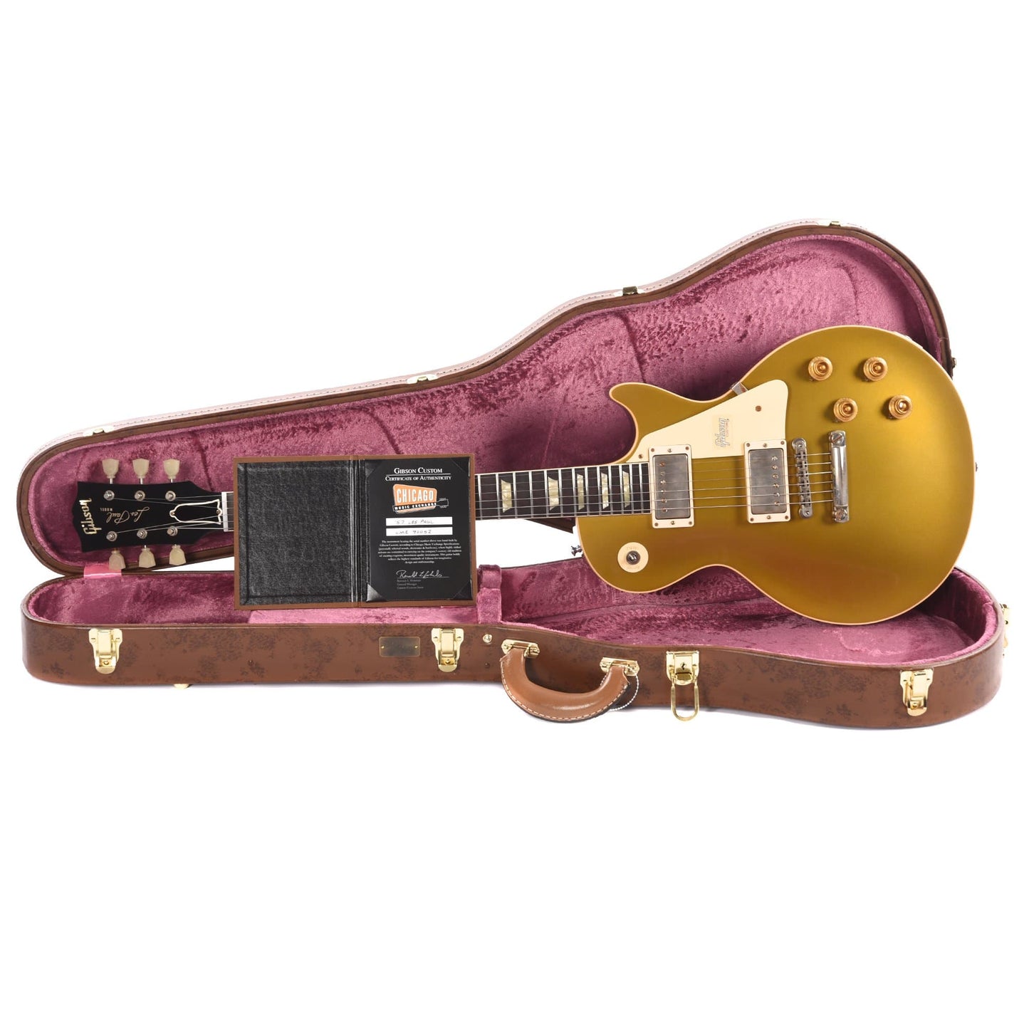 Gibson Custom 1957 Les Paul Standard Goldtop Darkback VOS Electric Guitars / Solid Body