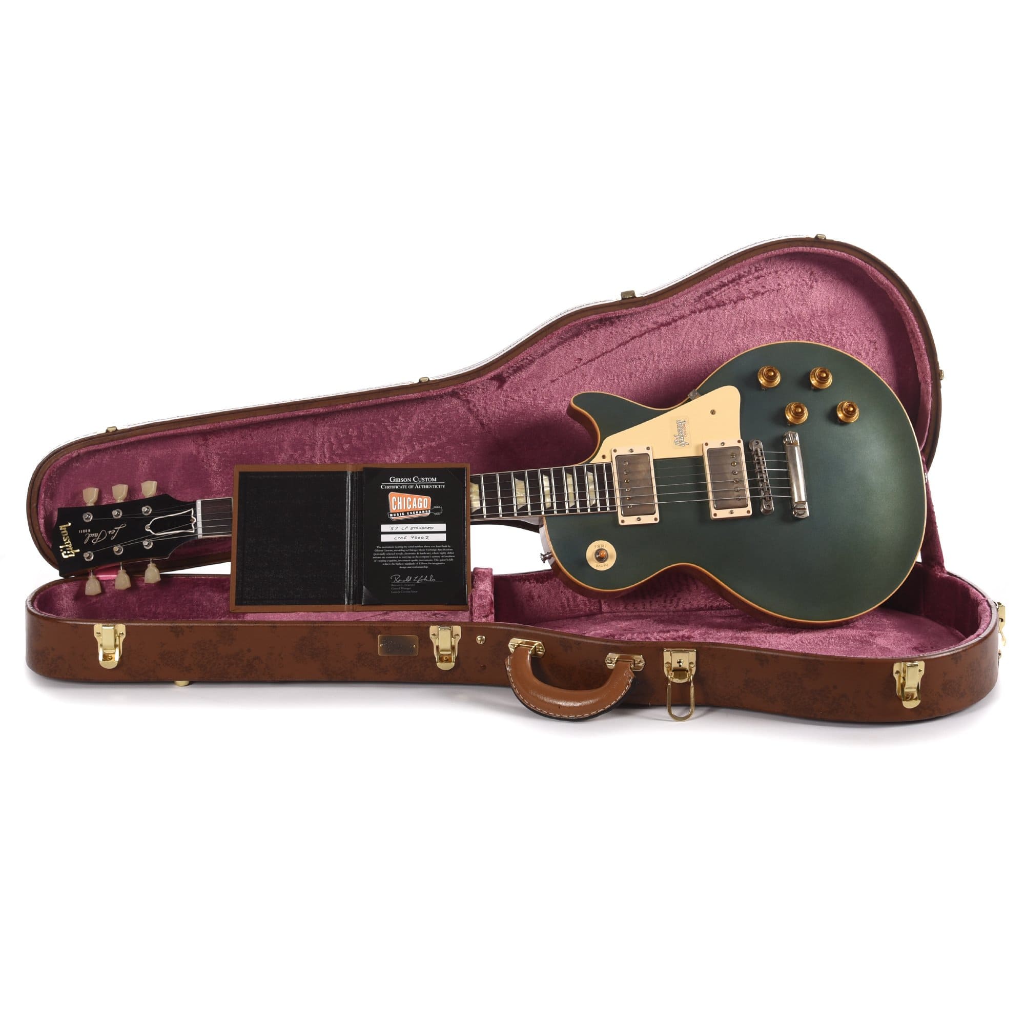 Gibson Custom 1957 Les Paul Standard Heavy Antique Pelham Blue VOS Electric Guitars / Solid Body