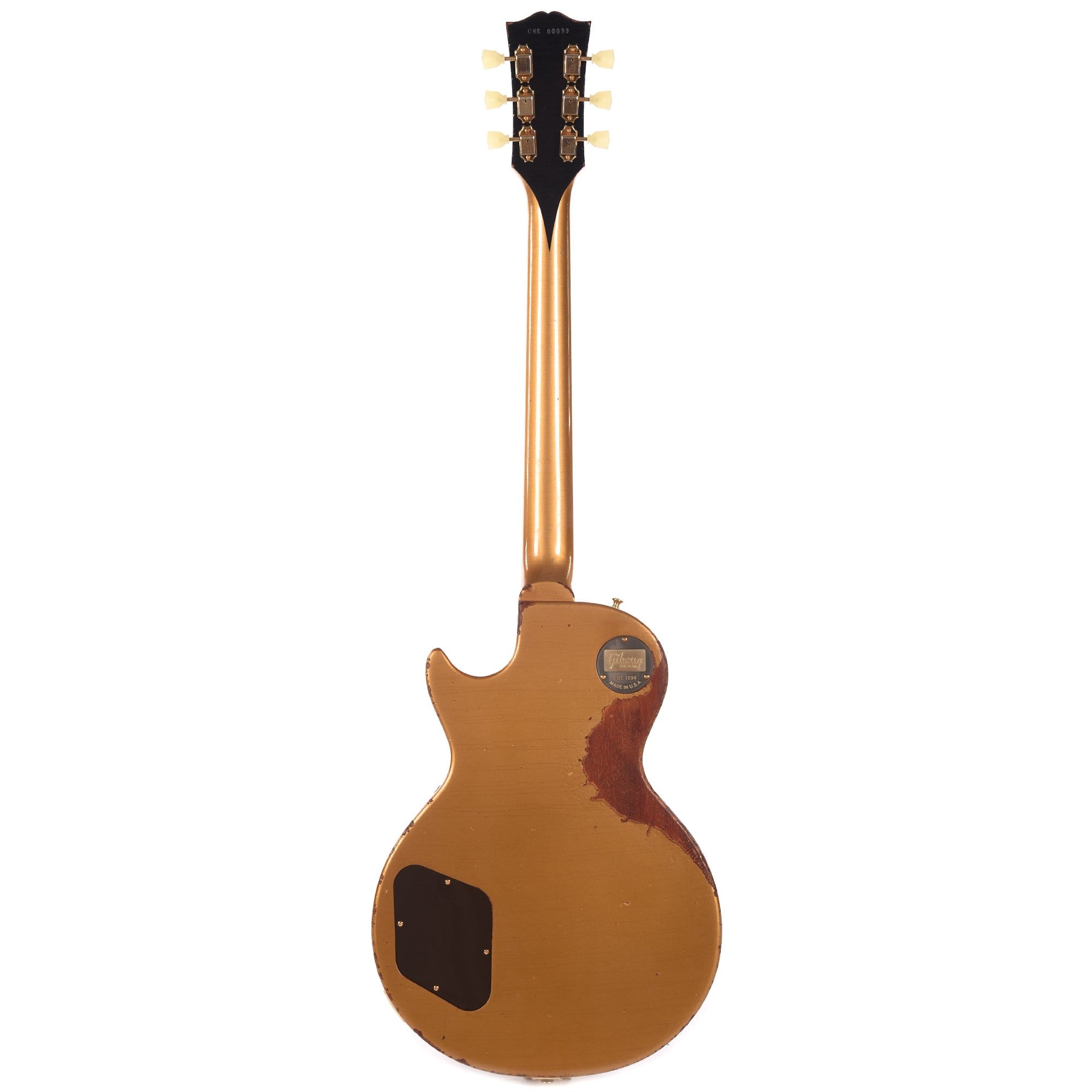 Gibson Custom 1957 Les Paul Standard Plain Top Pearl Gold Heavy Aged w/Bigsby Electric Guitars / Solid Body