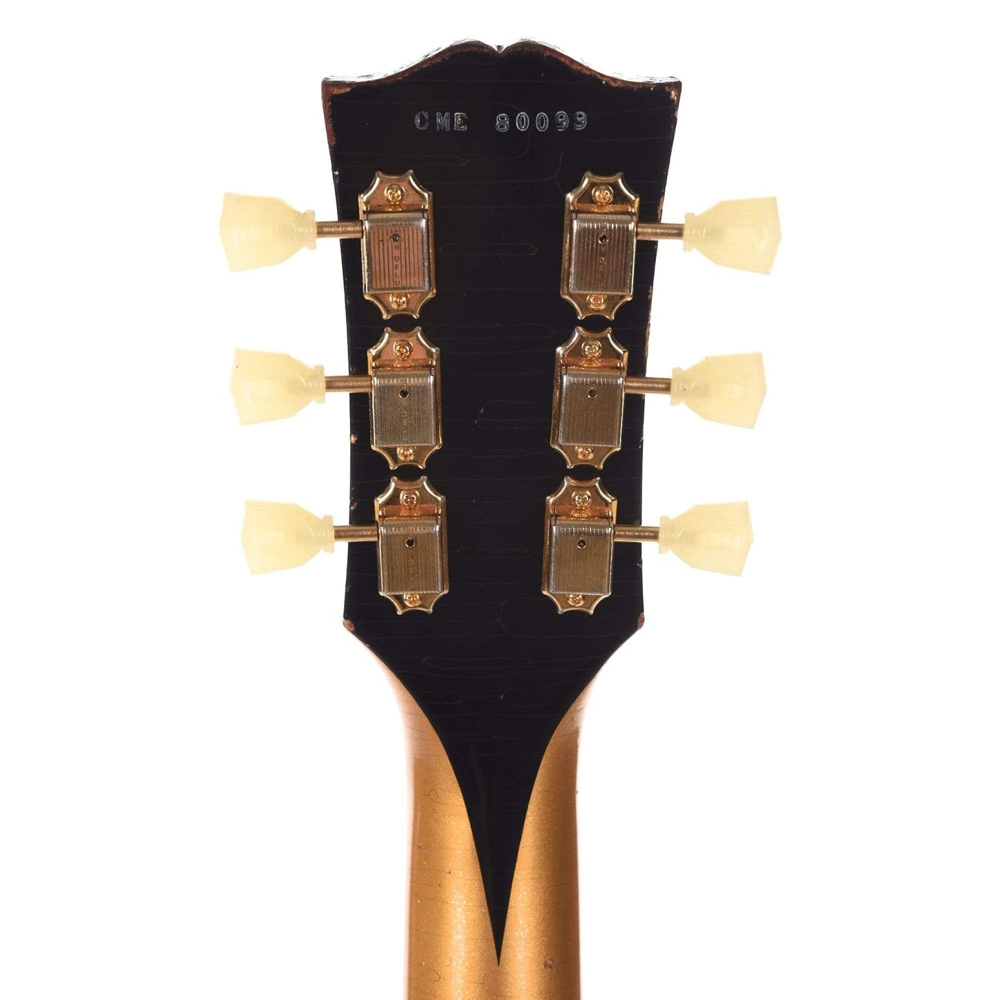 Gibson Custom 1957 Les Paul Standard Plain Top Pearl Gold Heavy Aged w/Bigsby Electric Guitars / Solid Body