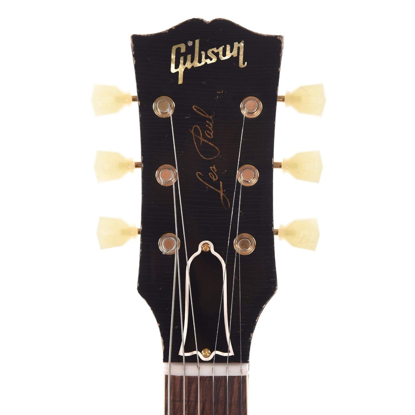 Gibson Custom 1957 Les Paul Standard Plain Top Pearl Gold Heavy Aged w/Bigsby Electric Guitars / Solid Body