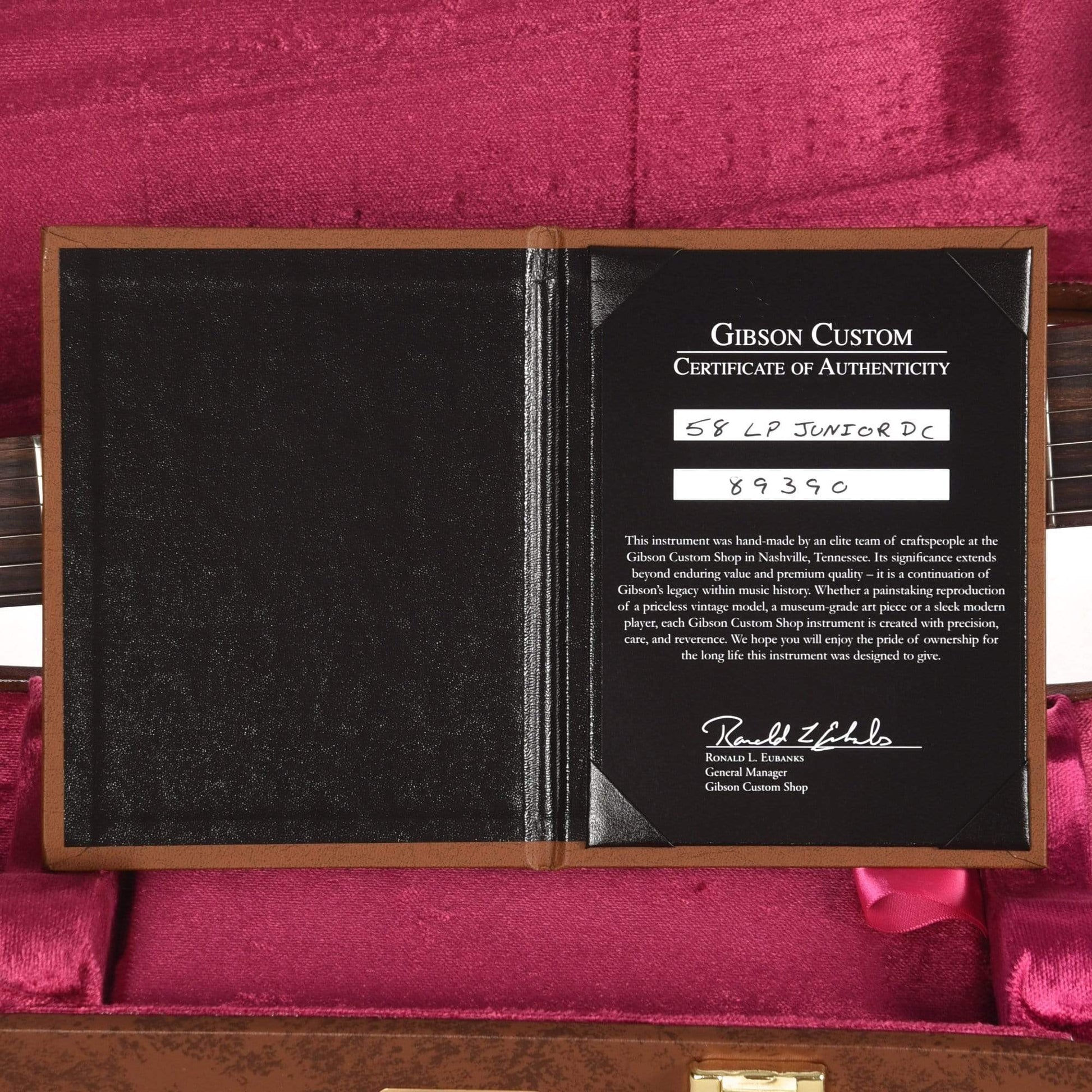 Gibson Custom 1958 Les Paul Junior Double Cut Reissue Cherry Red VOS Electric Guitars / Solid Body