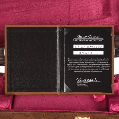 Gibson Custom 1958 Les Paul Junior Double Cut Reissue Cherry Red VOS Electric Guitars / Solid Body