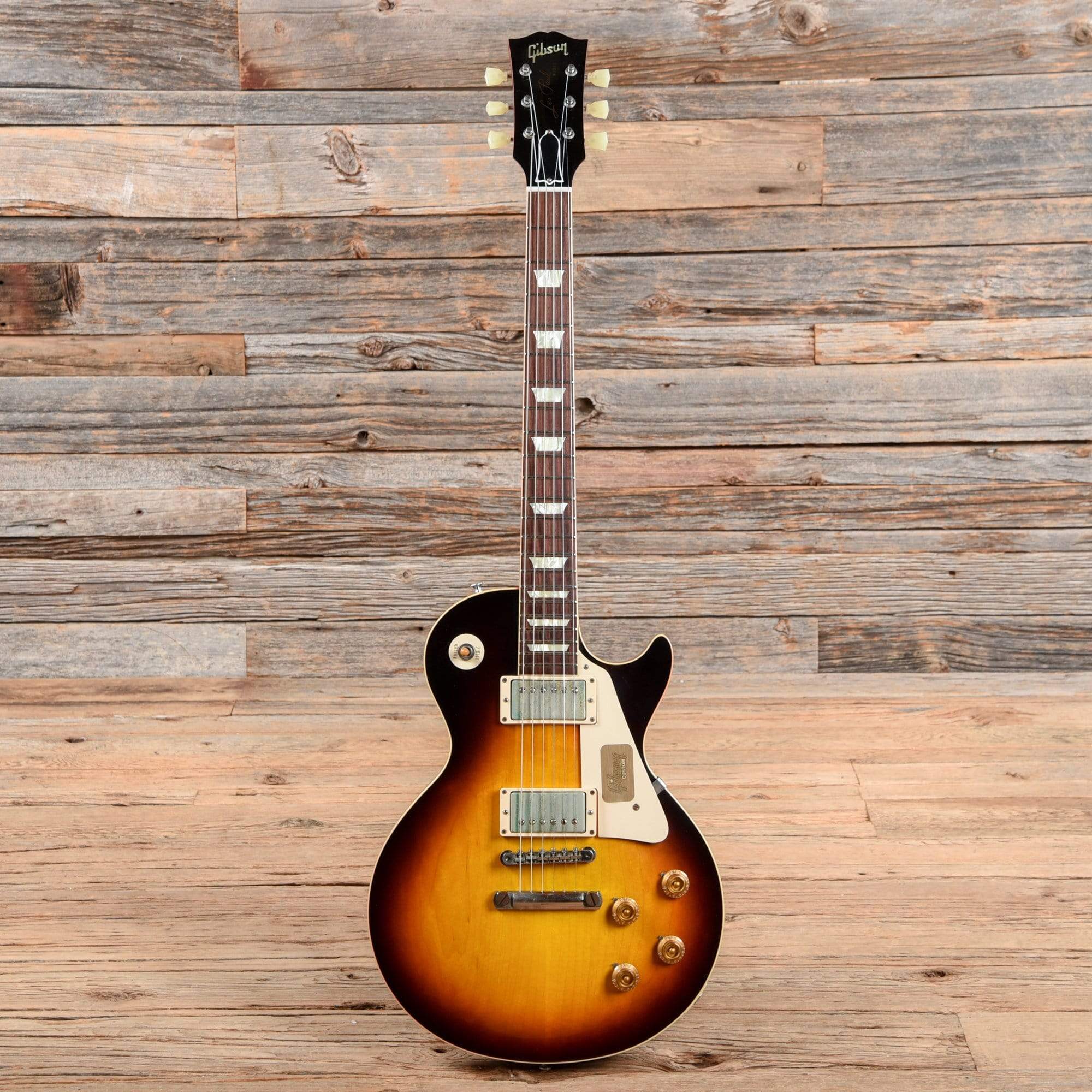 Gibson Custom 1958 Les Paul Standard Bourbon Burst 2013 Electric Guitars / Solid Body