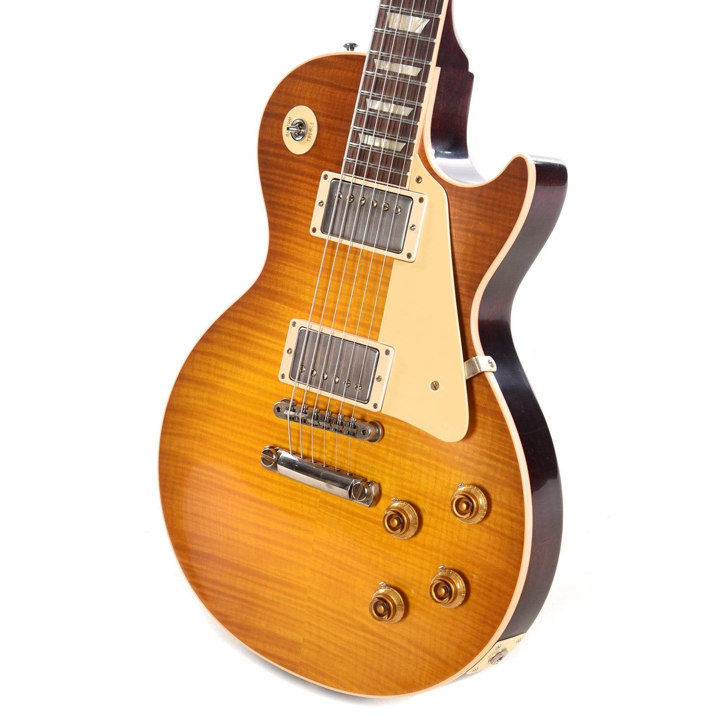 Gibson Custom 1958 Les Paul Standard "CME Spec" Plain Top Amber VOS w/59 Carmelita Neck Electric Guitars / Solid Body