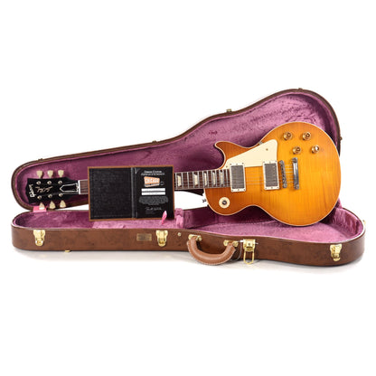 Gibson Custom 1958 Les Paul Standard "CME Spec" Plain Top Amber VOS w/59 Carmelita Neck Electric Guitars / Solid Body