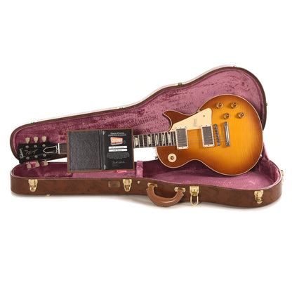 Gibson Custom 1958 Les Paul Standard "CME Spec" Plain Top Amber VOS w/59 Carmelita Neck Electric Guitars / Solid Body