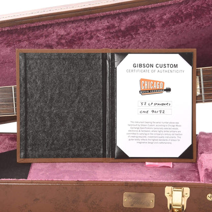Gibson Custom 1958 Les Paul Standard "CME Spec" Plain Top Amber VOS w/59 Carmelita Neck Electric Guitars / Solid Body