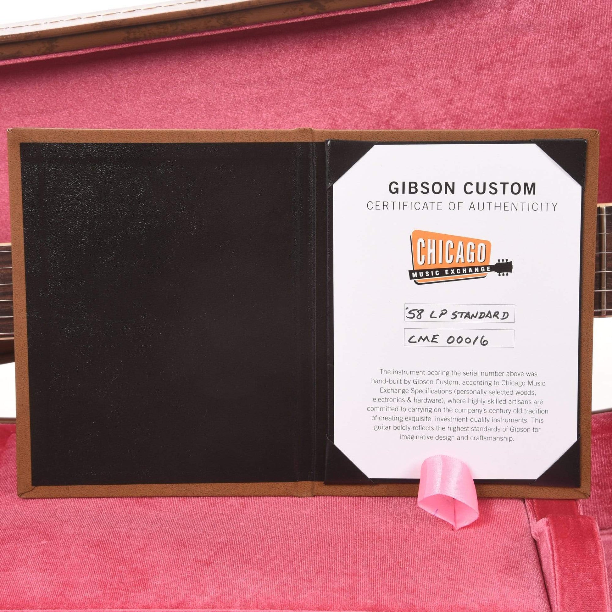 Gibson Custom 1958 Les Paul Standard "CME Spec" Plain Top Green Lemon VOS w/59 Carmelita Neck Electric Guitars / Solid Body