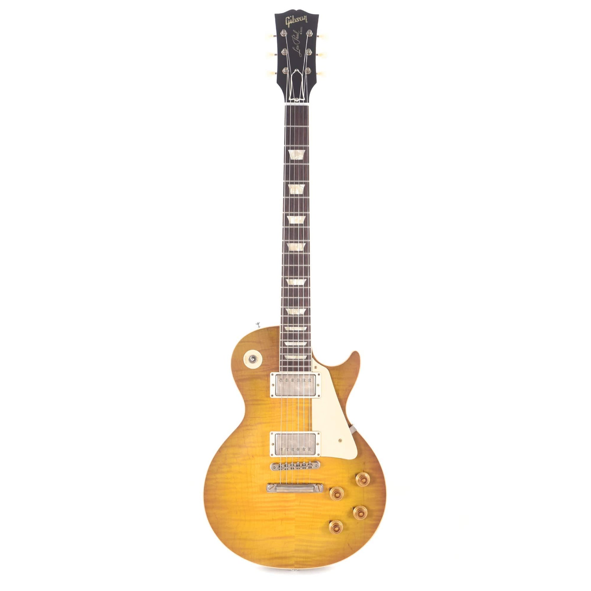Gibson Custom 1958 Les Paul Standard "CME Spec" Plain Top Green Lemon VOS w/59 Carmelita Neck Electric Guitars / Solid Body