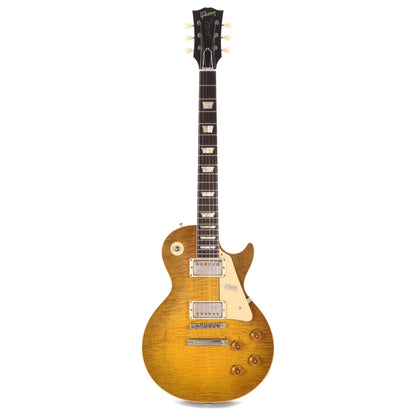 Gibson Custom 1958 Les Paul Standard "CME Spec" Plain Top Green Lemon VOS w/60 V2 Neck Profile Electric Guitars / Solid Body
